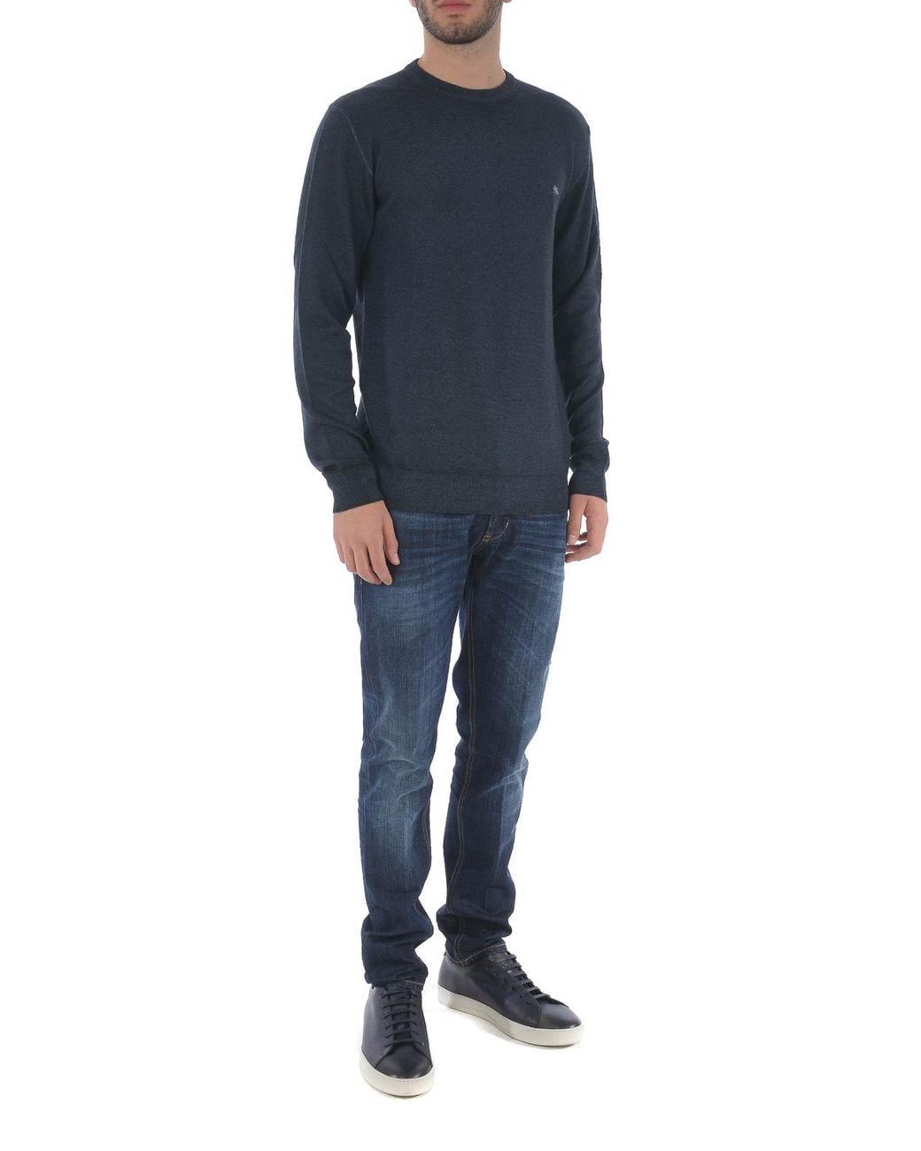 Etro Rundhalspullover in Blue für Herren
