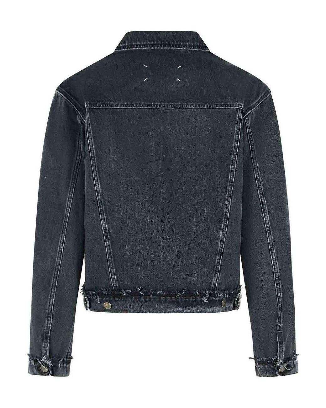 Maison Margiela Blue Cotton Jacket for men