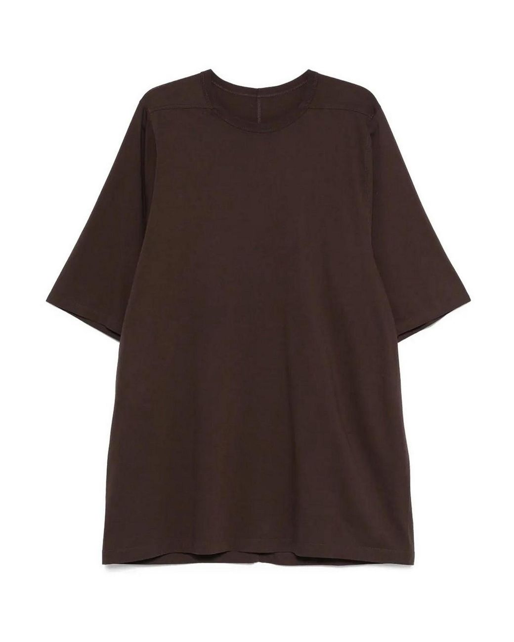 Rick Owens Brown Round-Neck Short-Sleeve T-Shirt for men