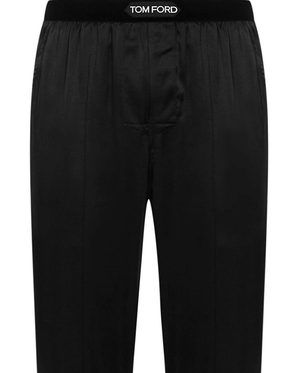 Tom Ford Black Stretch Silk Trousers for men