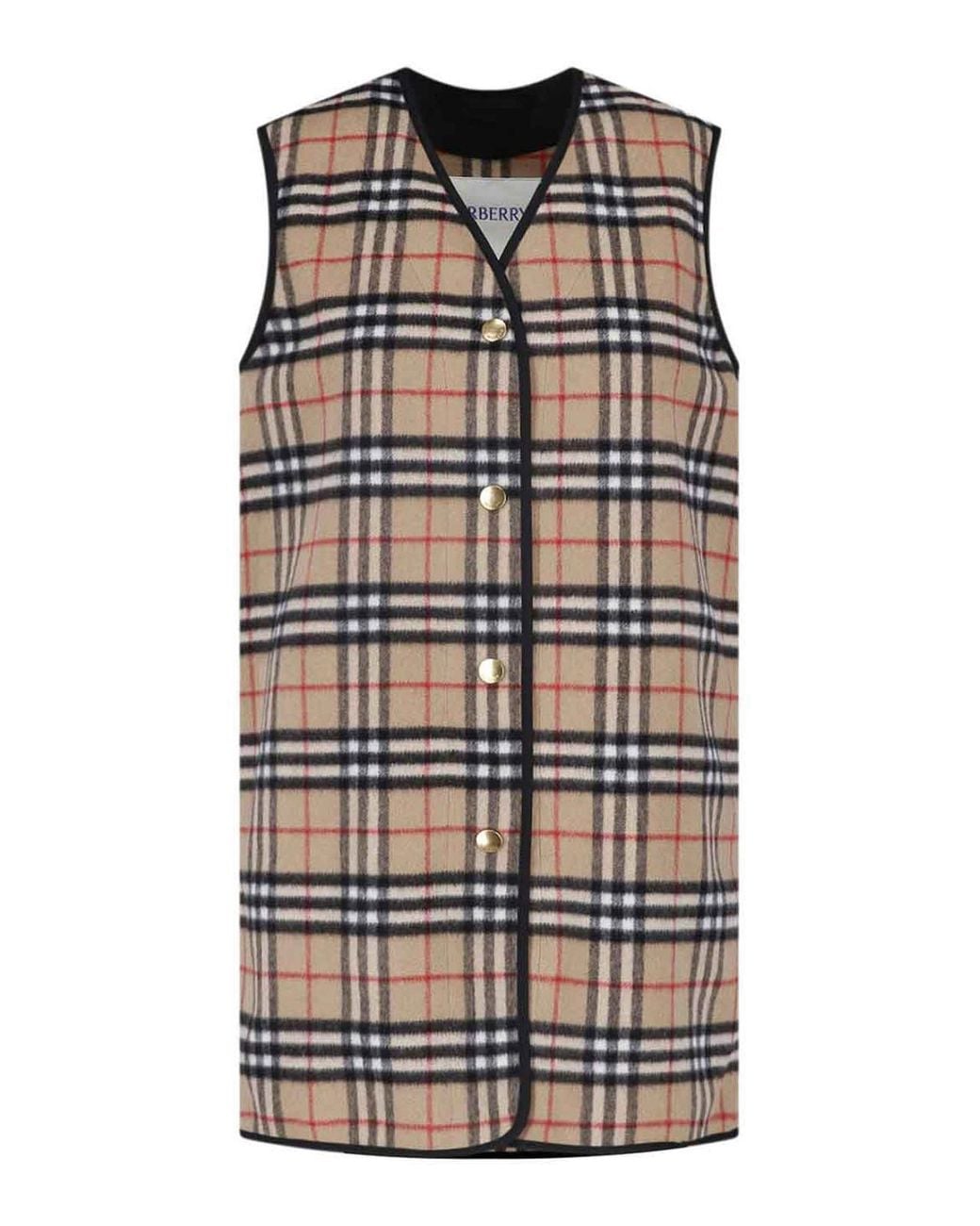 Burberry Gray Wool And Cashmere Padding