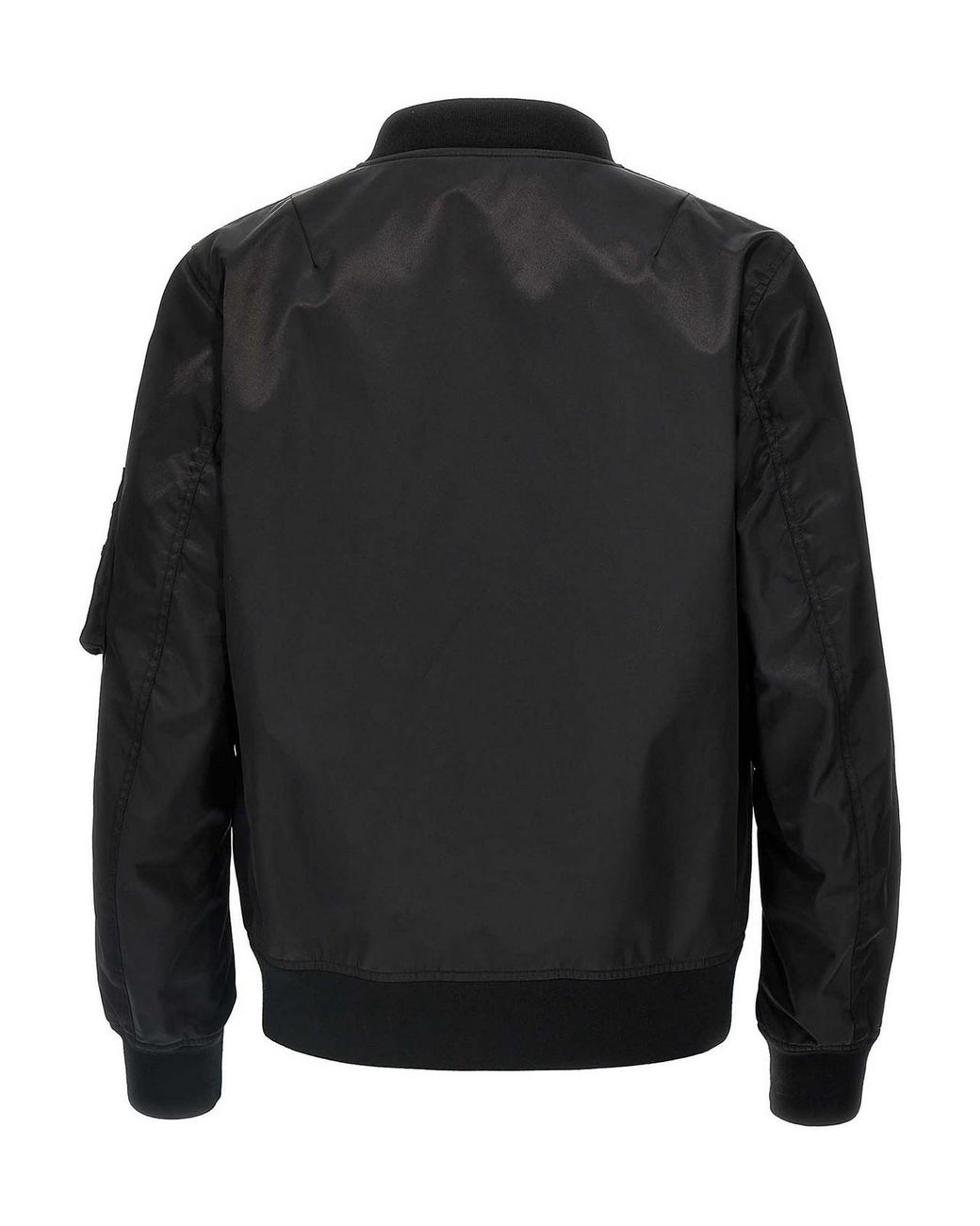 Valentino Garavani Black Logo Bomber Jacket for men