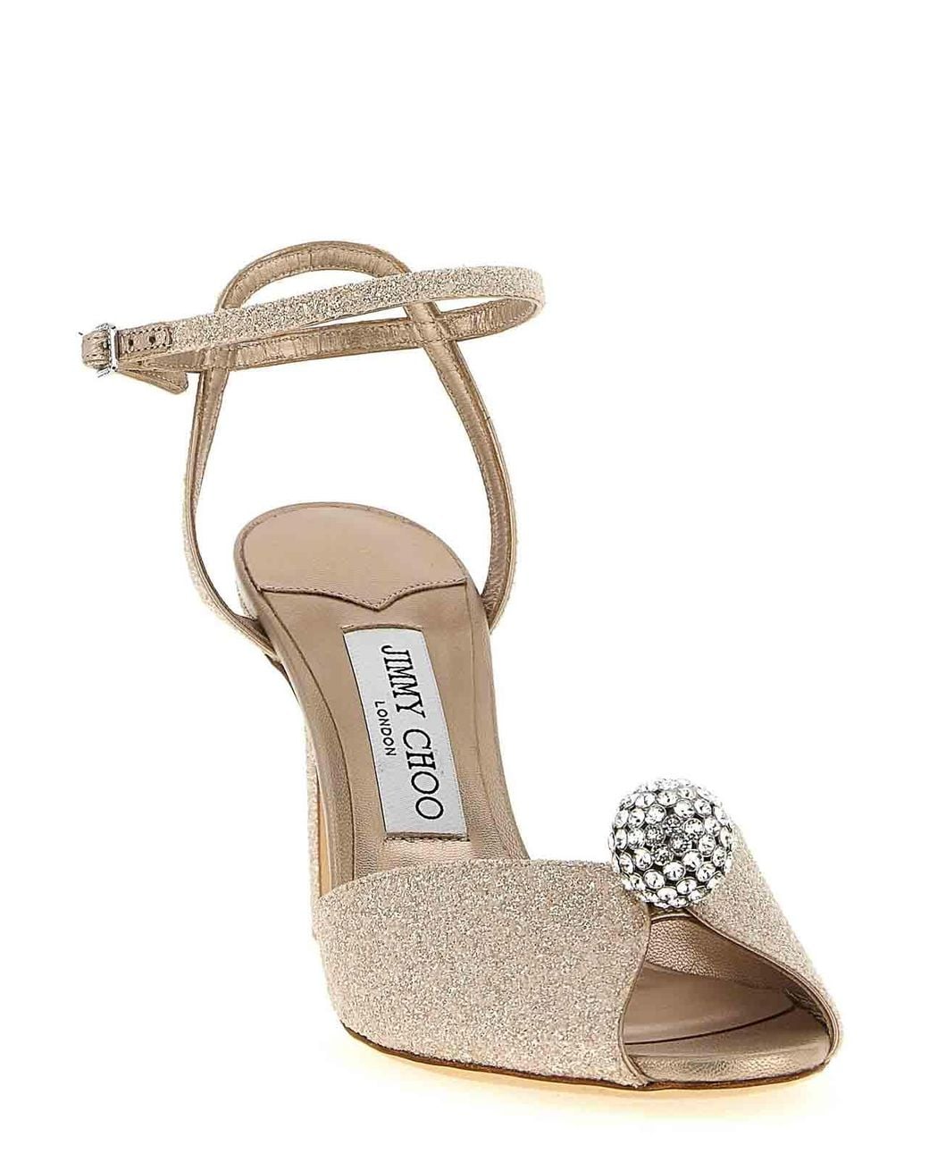 Jimmy Choo Metallic Sacora Sandals