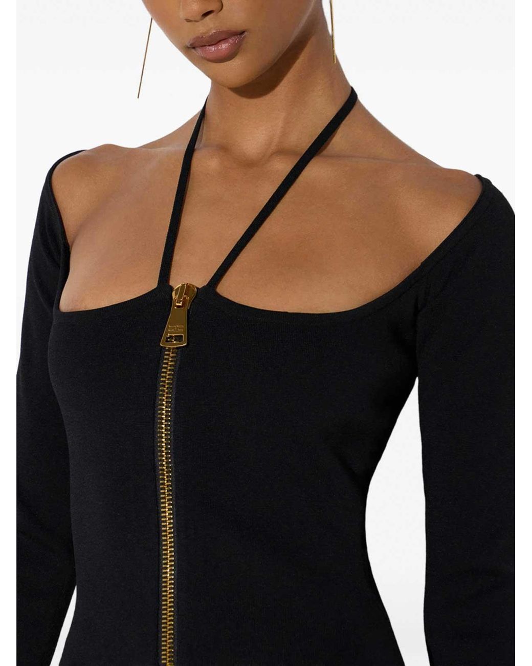 Elisabetta Franchi Black Dress