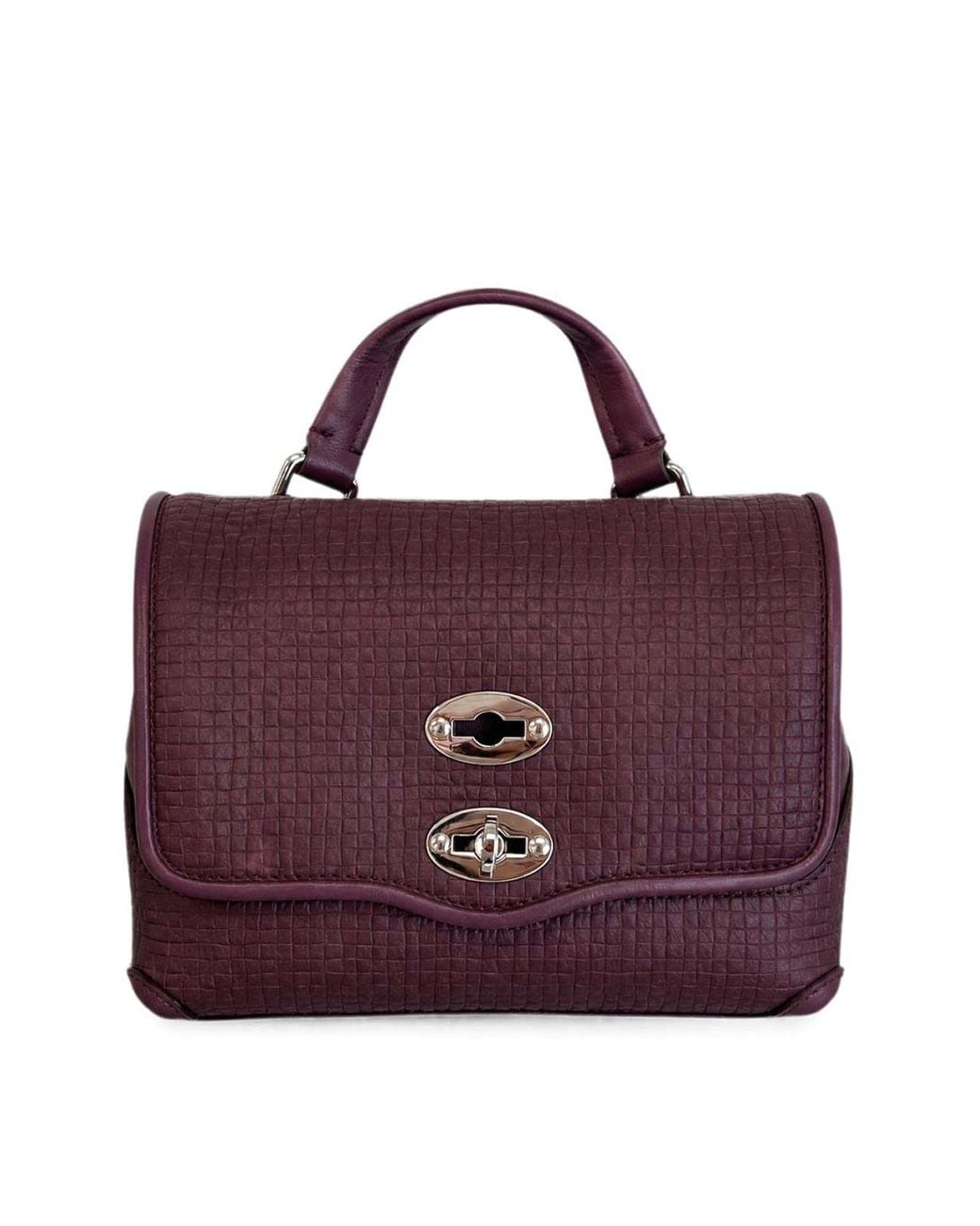 Zanellato Purple Baby Leather Tote Handbag