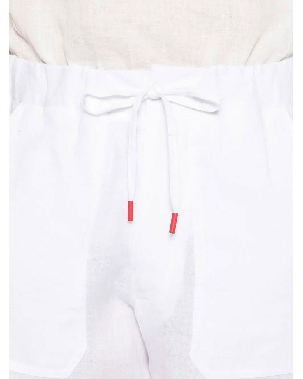 Kiton White 'Utilitarian' Pants for men