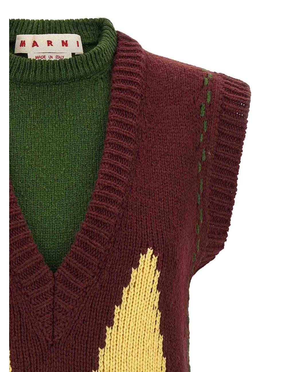 Marni Red Knit Vest