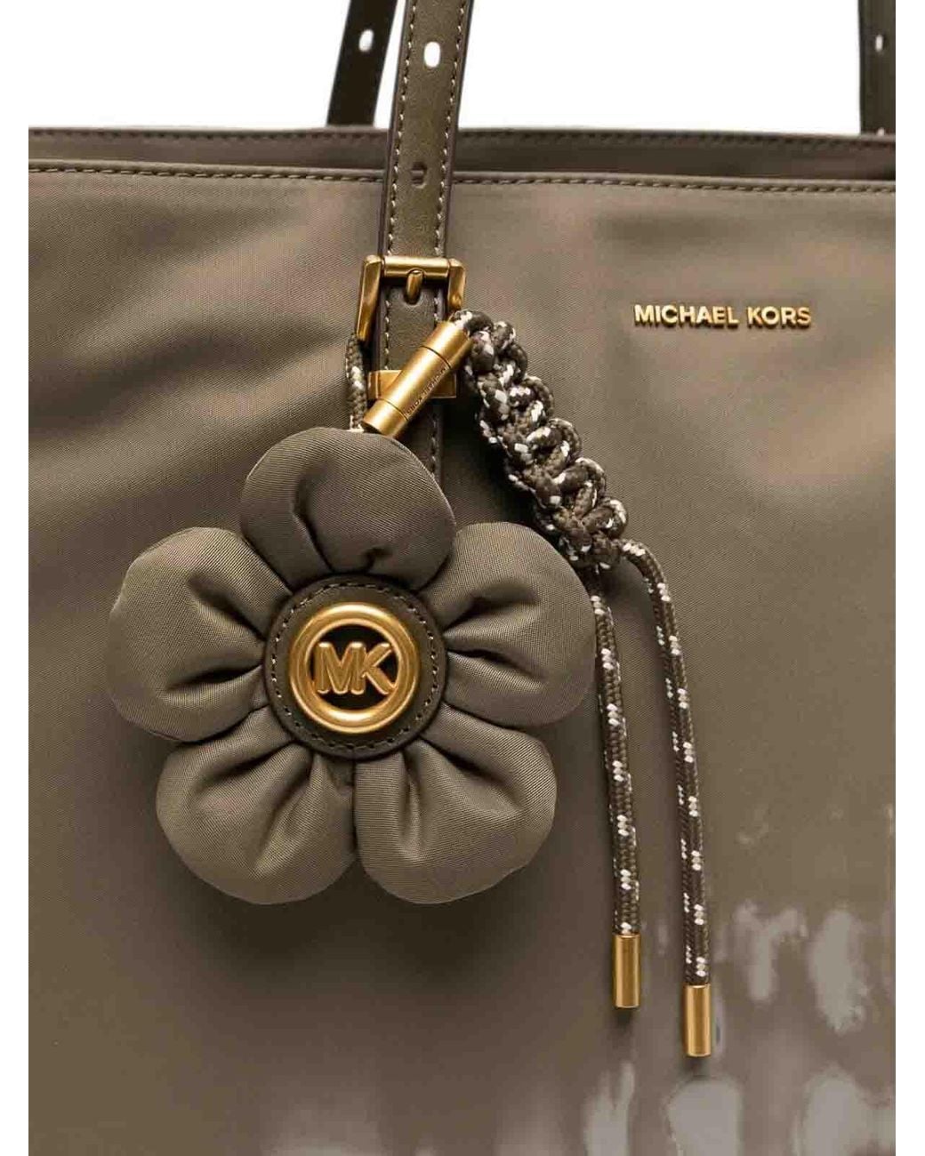 Michael Kors Brown Lg Bw Mf Tz Tote Bag With Charm