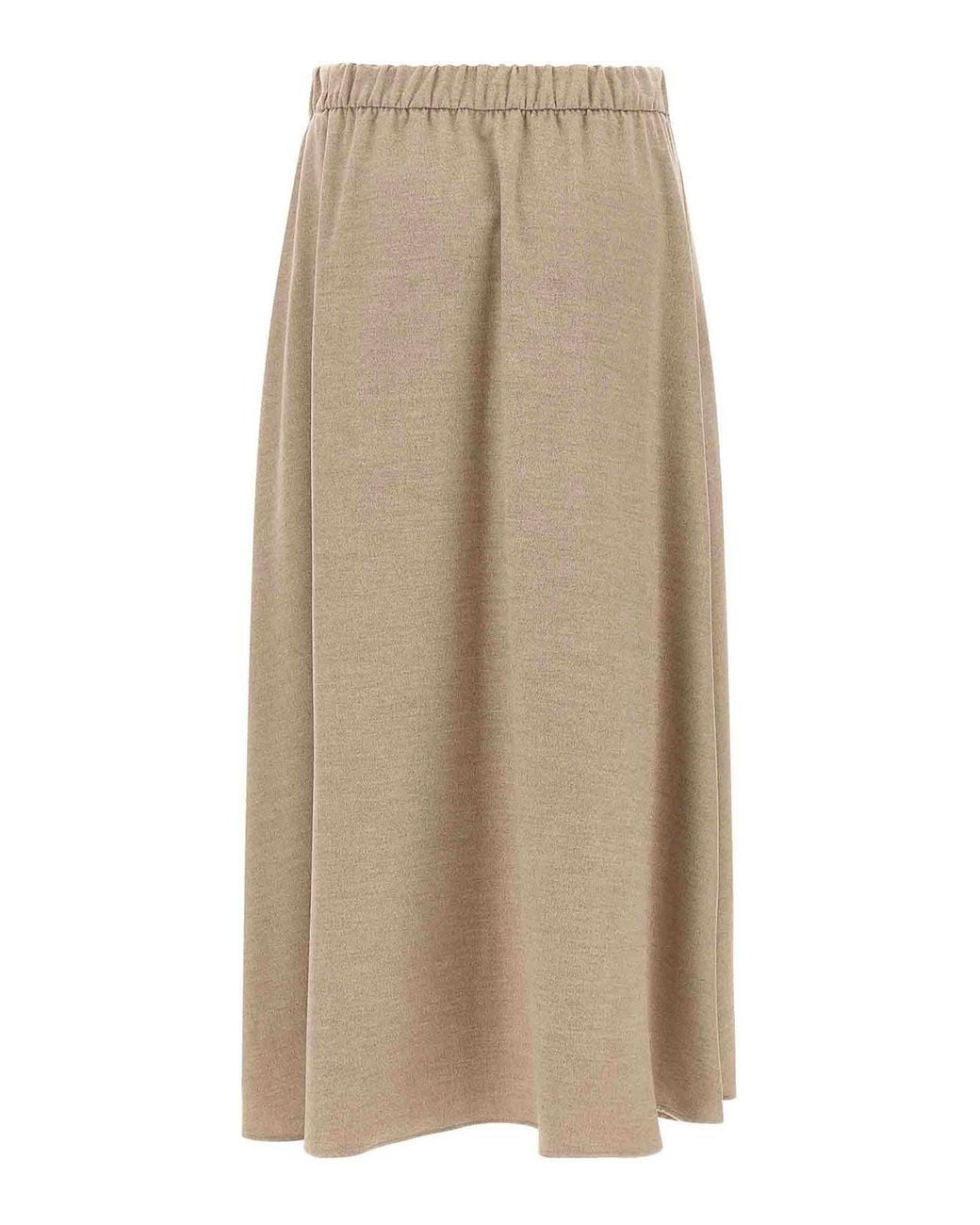 Herno Natural Skirt With Drawstring