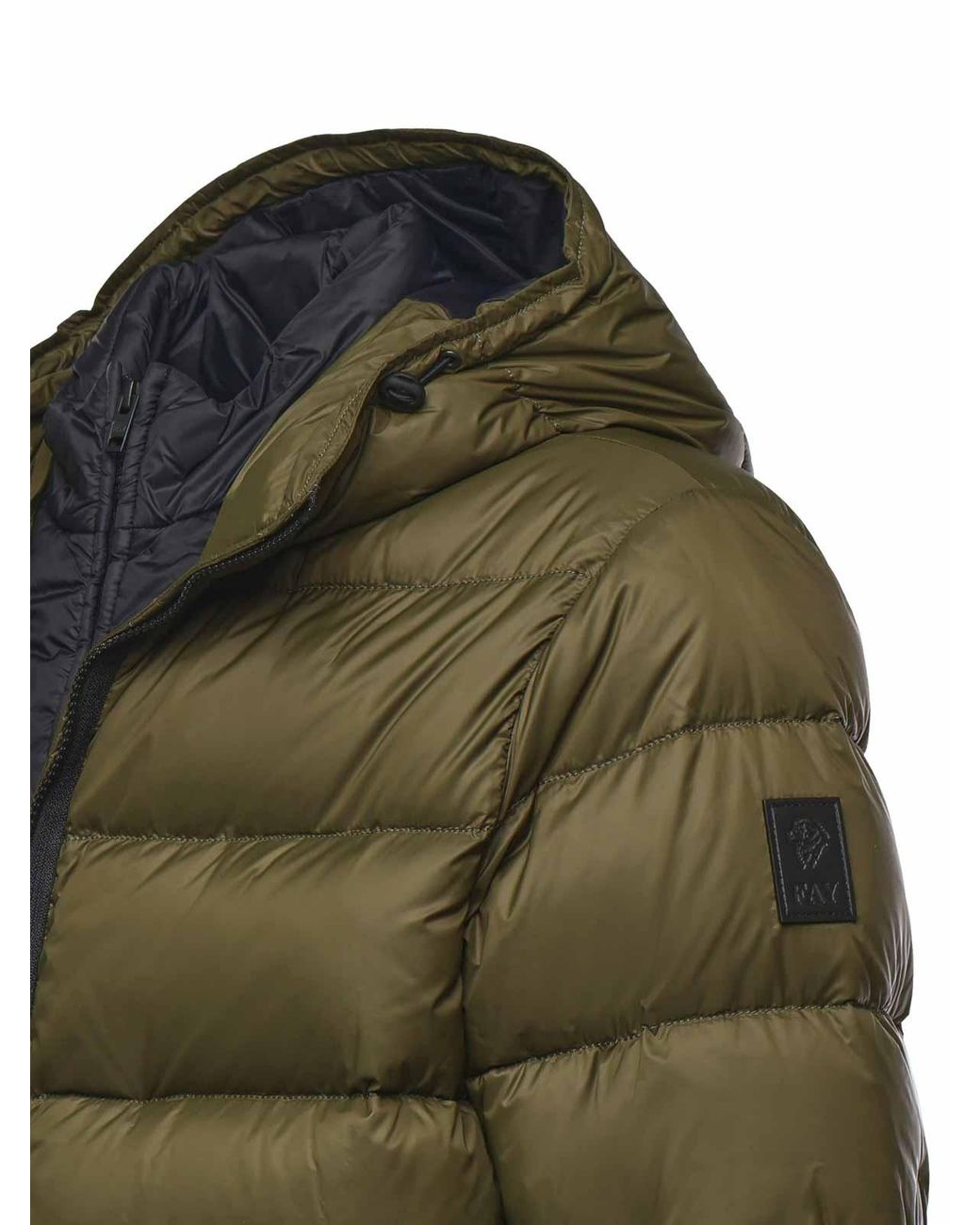 Fay Green Double-Front Down Jacket for men