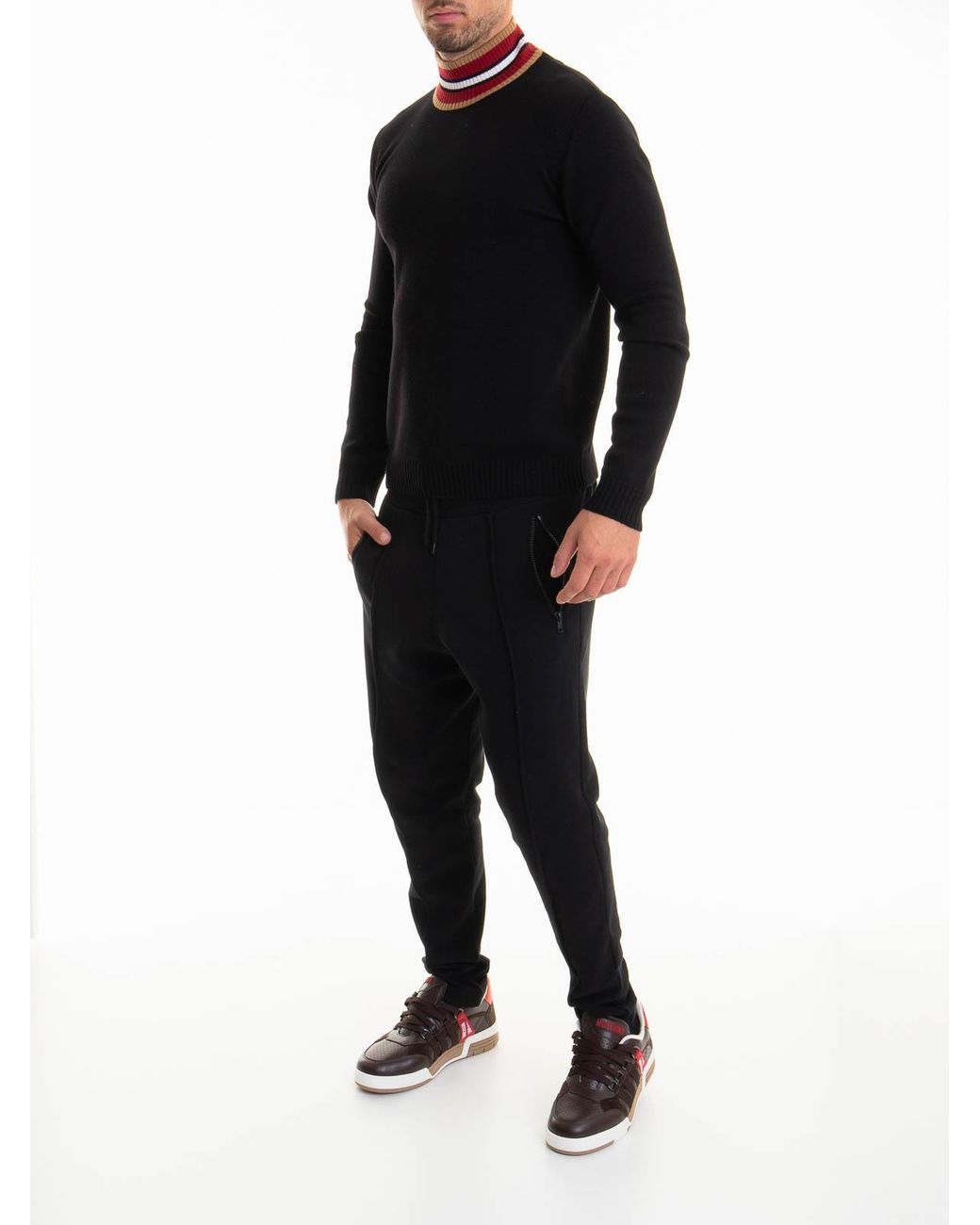 Moschino Black Sweater for men