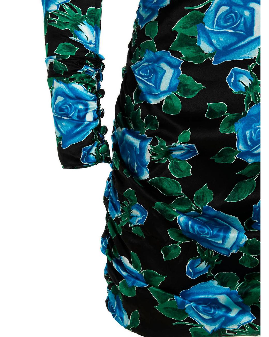 Alessandra Rich Blue Silk Mini Dress