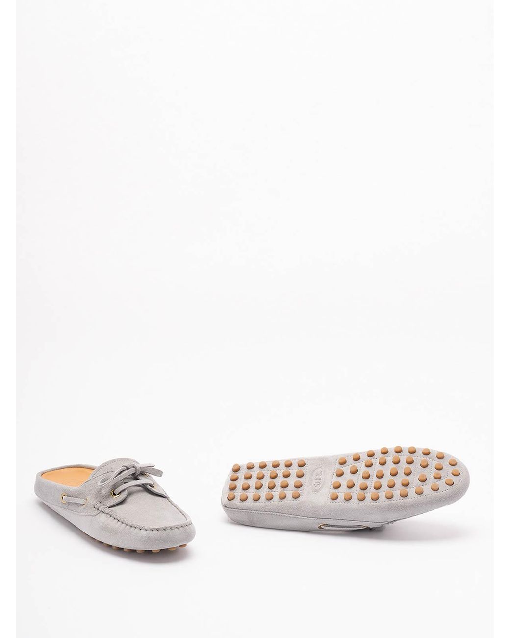 Tod's White Glove Gommino Loafers
