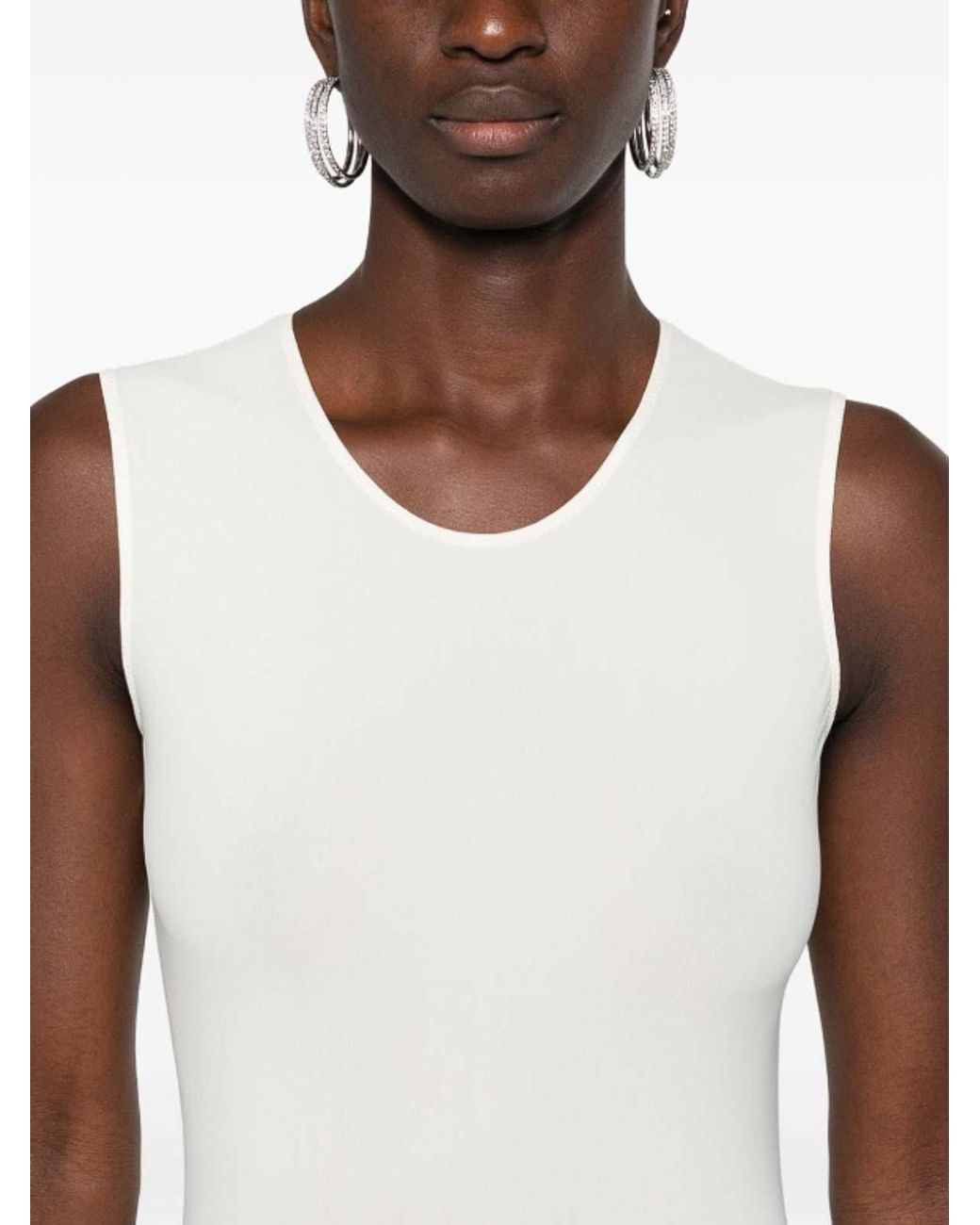 Maison Margiela White Jersey Bodysuit
