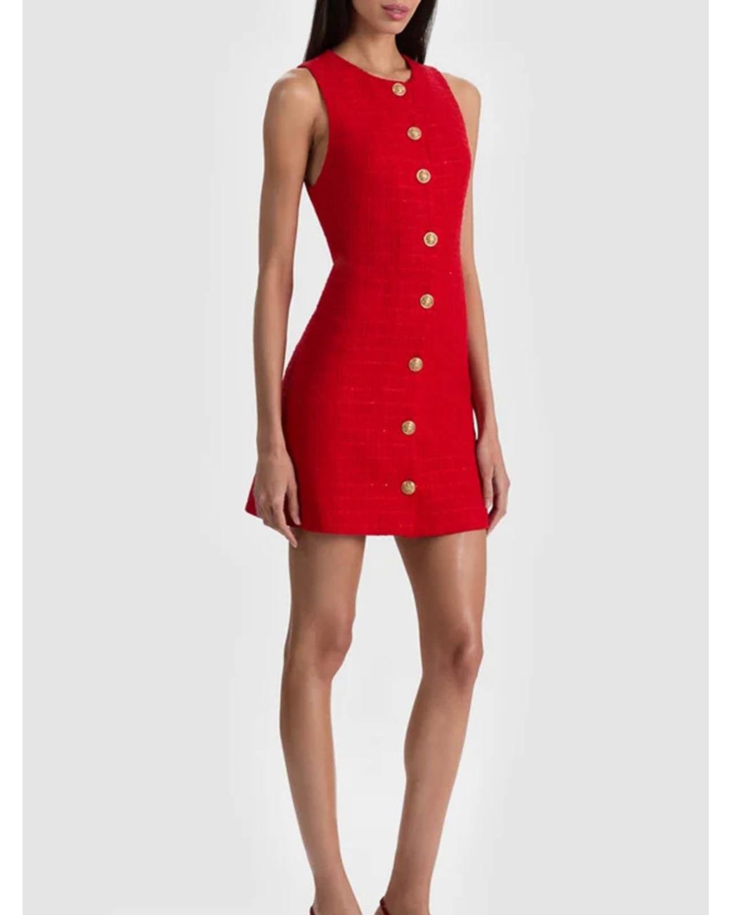 Alice + Olivia Red Short Pencil Dress