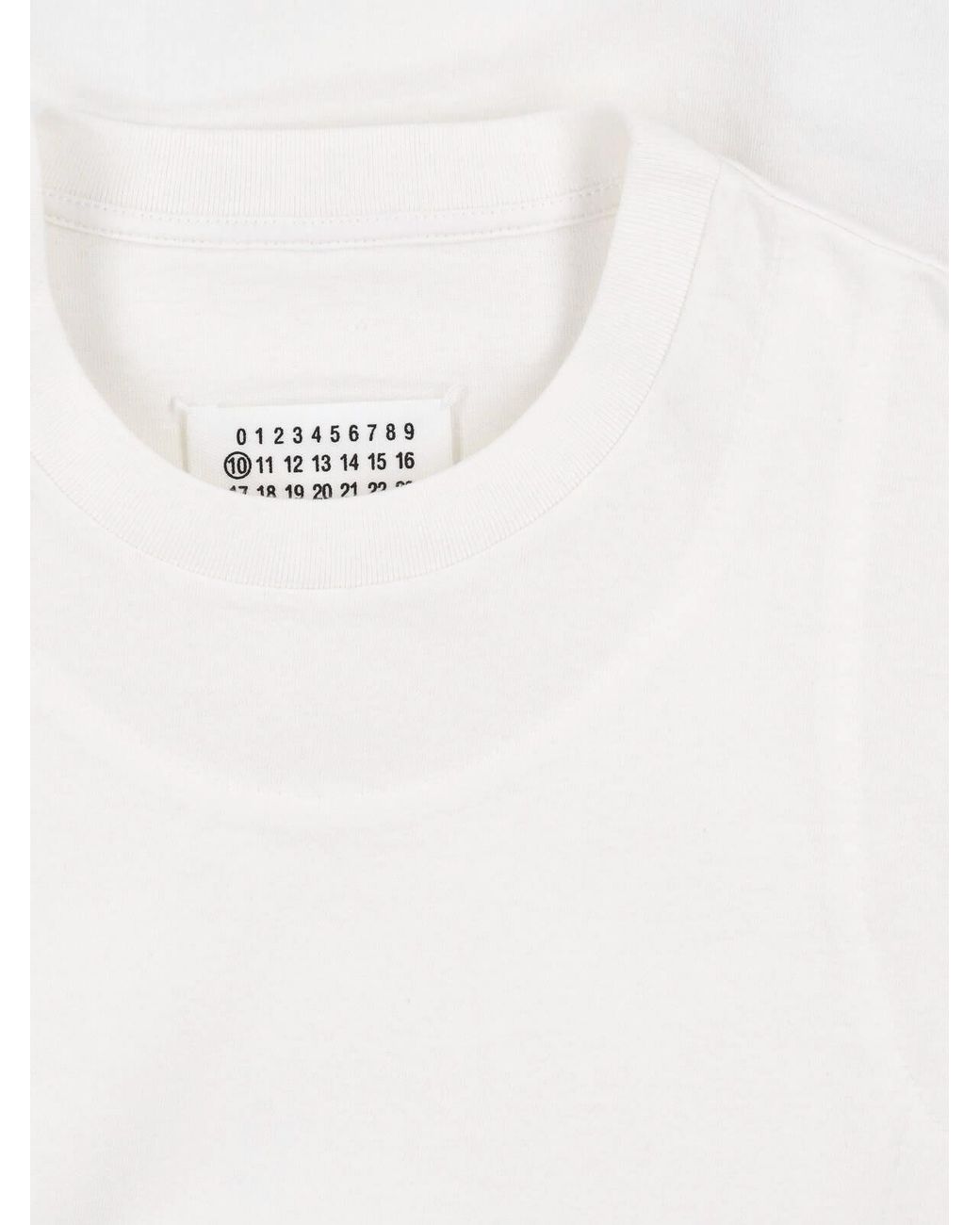 Maison Margiela White Cotton T-Shirt for men