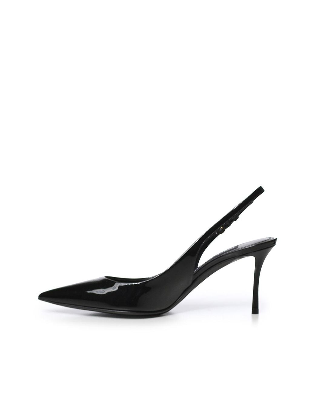 Dolce & Gabbana Black Patent Leather Slingbacks
