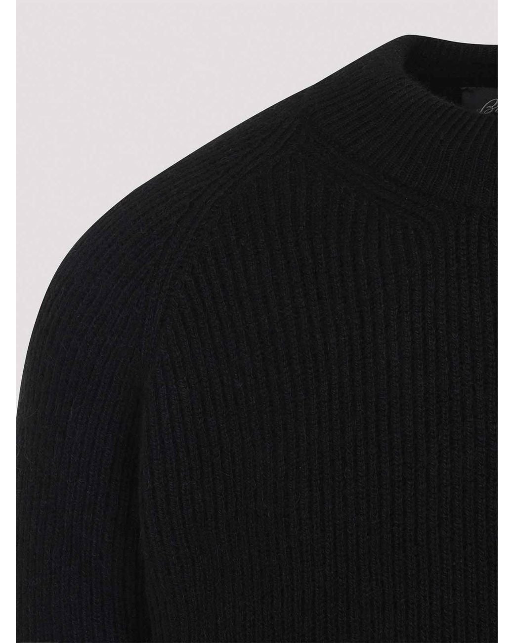 Brioni Black Cashmere Sweater for men