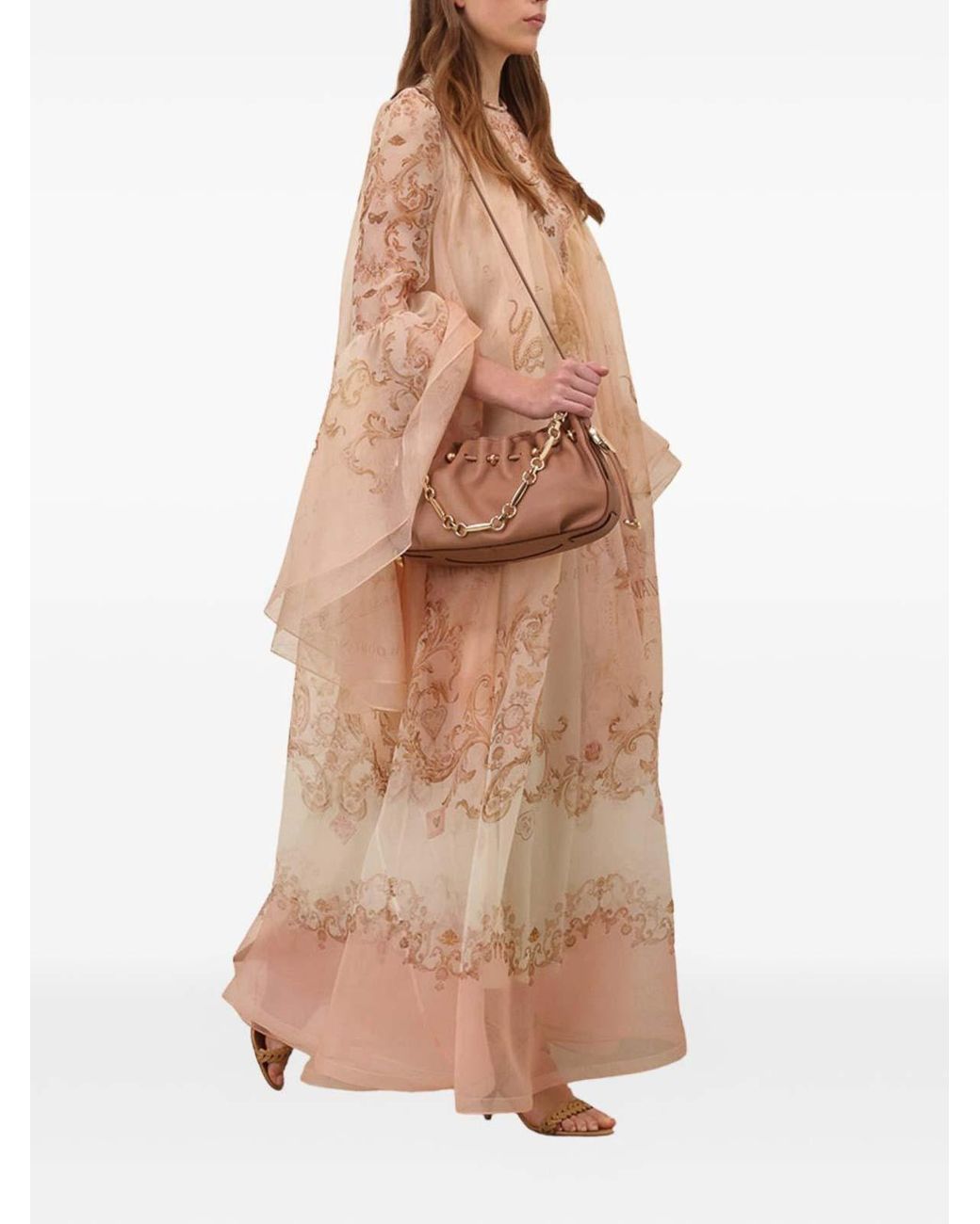 Zimmermann Brown Halcyon Leather Clutch