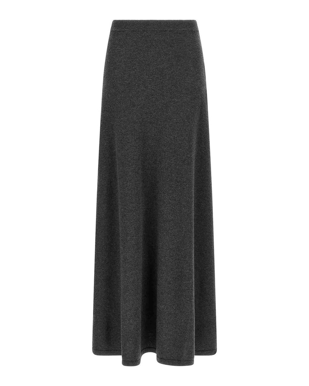 Balenciaga Gray Maxi Wool Skirt