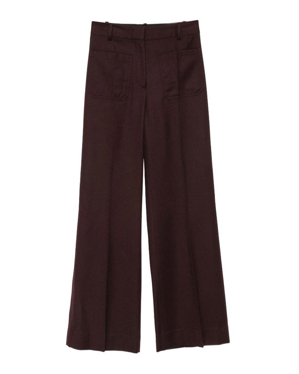 Victoria Beckham Purple Technical Trousers