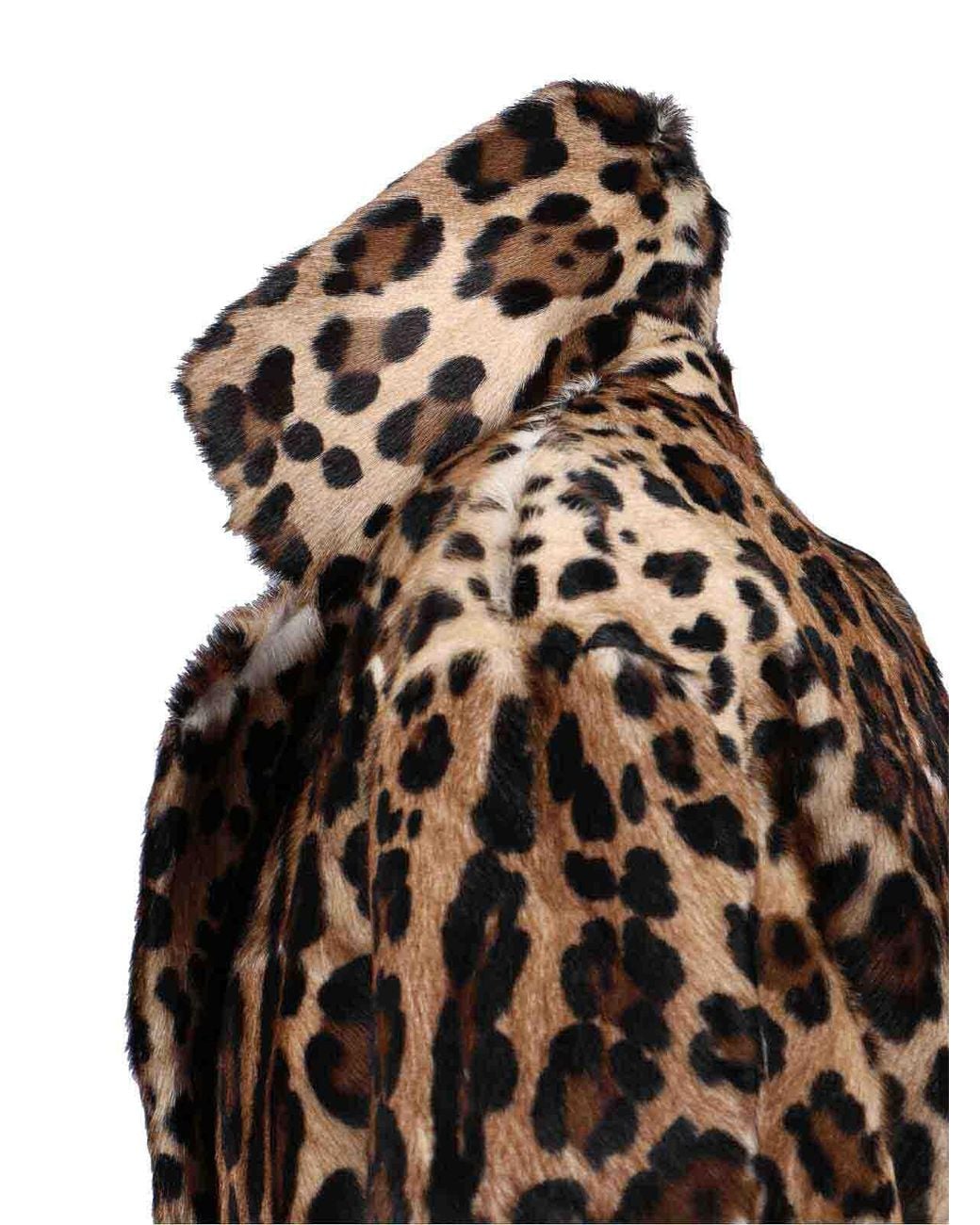 Dolce & Gabbana Multicolor Double-Breasted Goatskin Coat