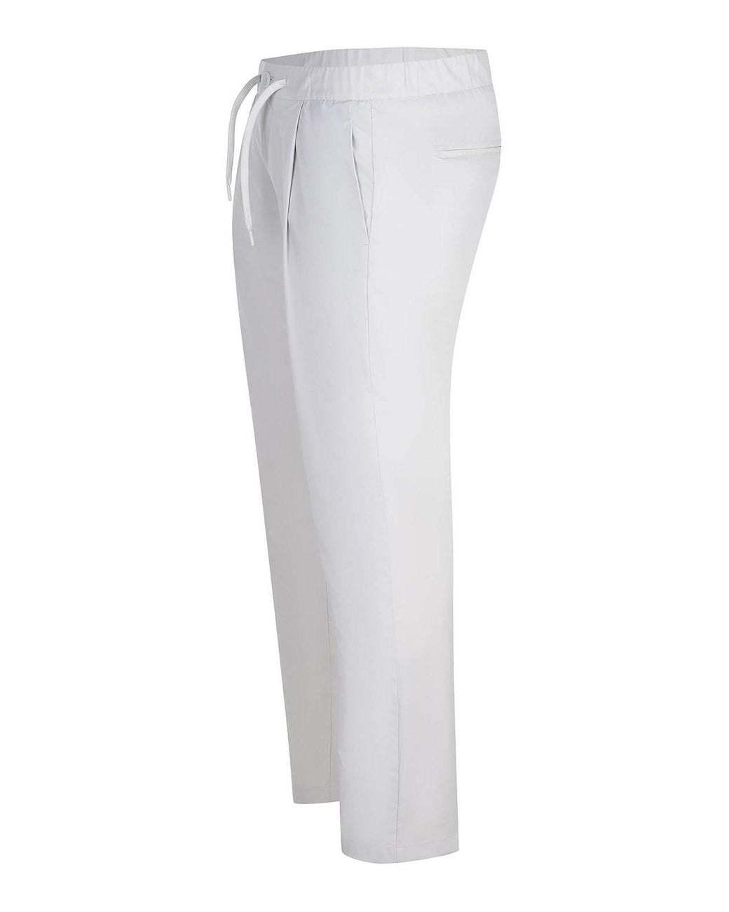 Herno White Trousers Made From An Polyamide Blend for men