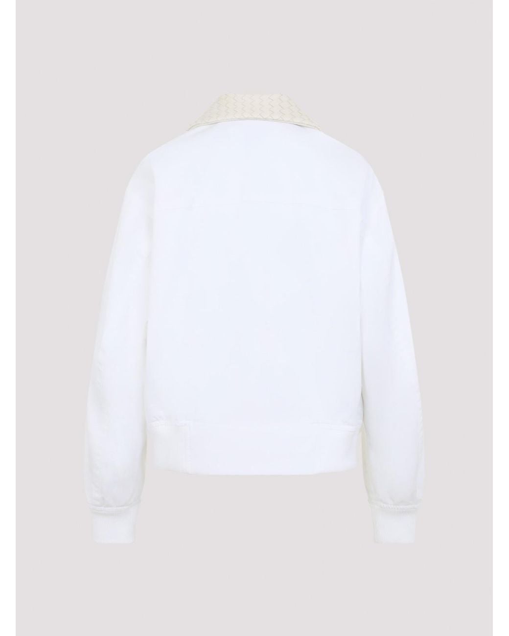 Bottega Veneta White Light Cotton Blouson