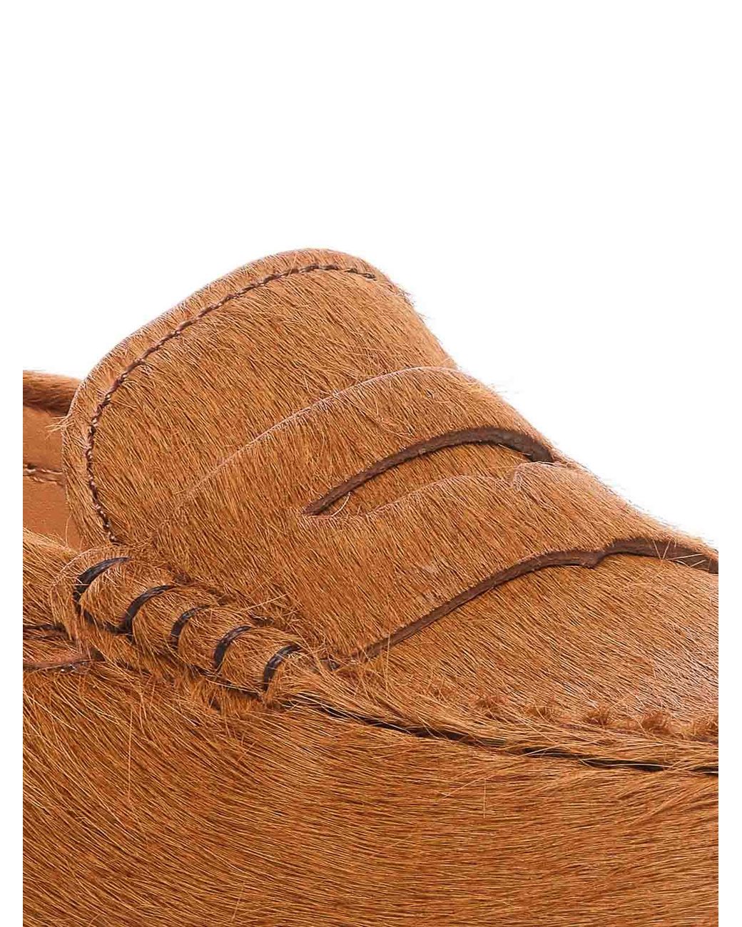 Tod's Brown Bubble Gommini Loafers