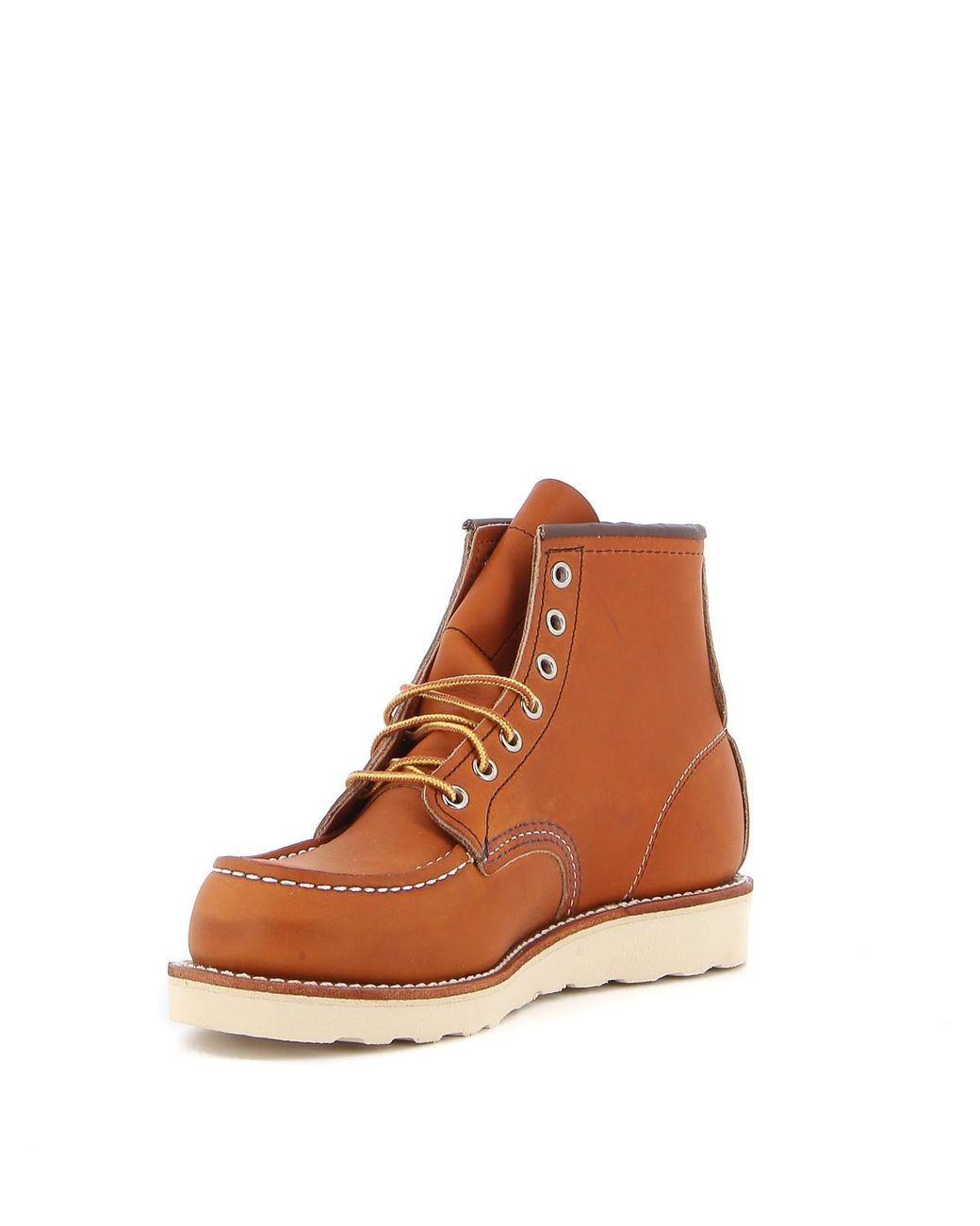 Red Wing Brown 6-Inch Moc Toe Leather Boot for men