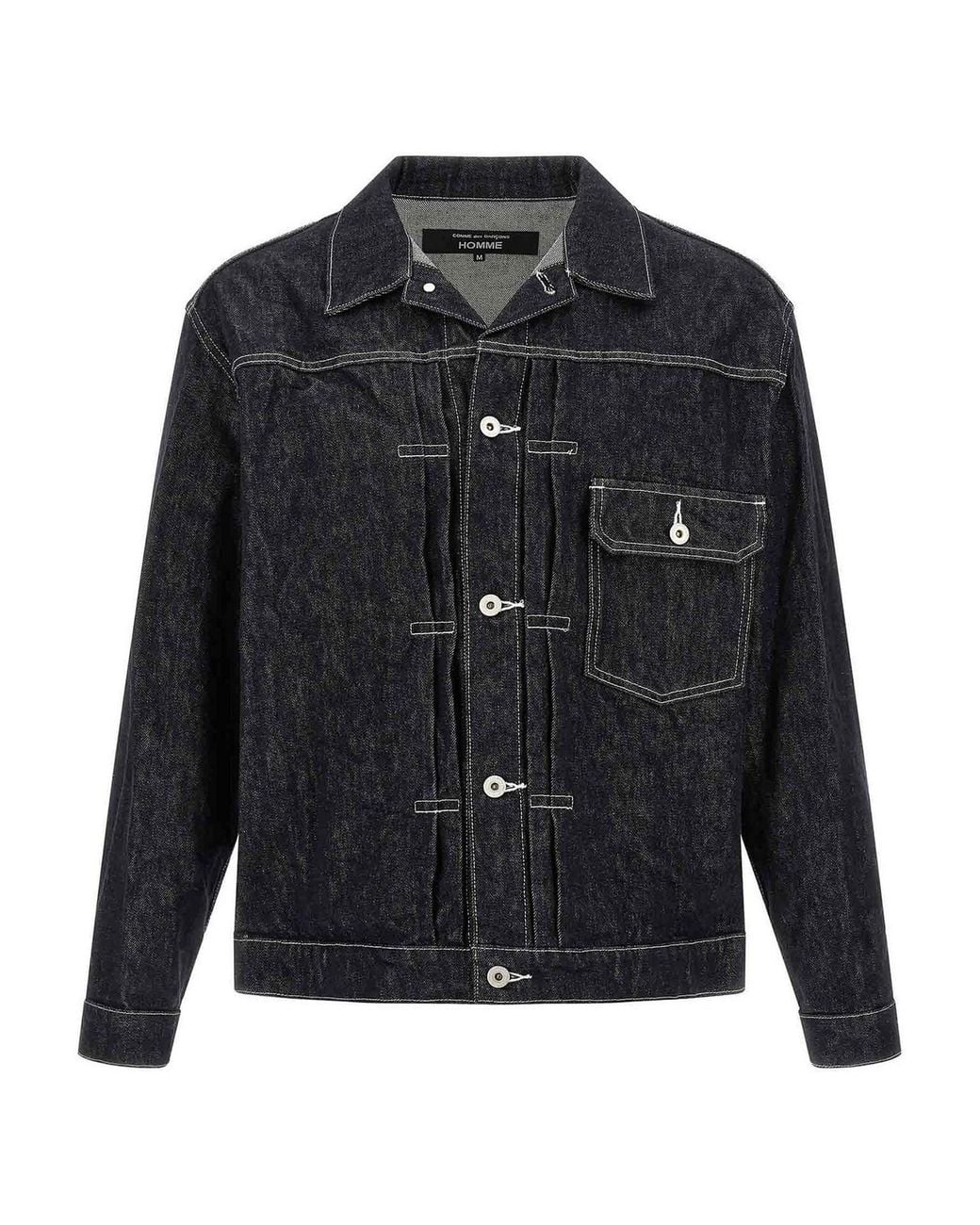 Comme Des Garcons Hommes Plus Black Pleated Detail Jacket for men