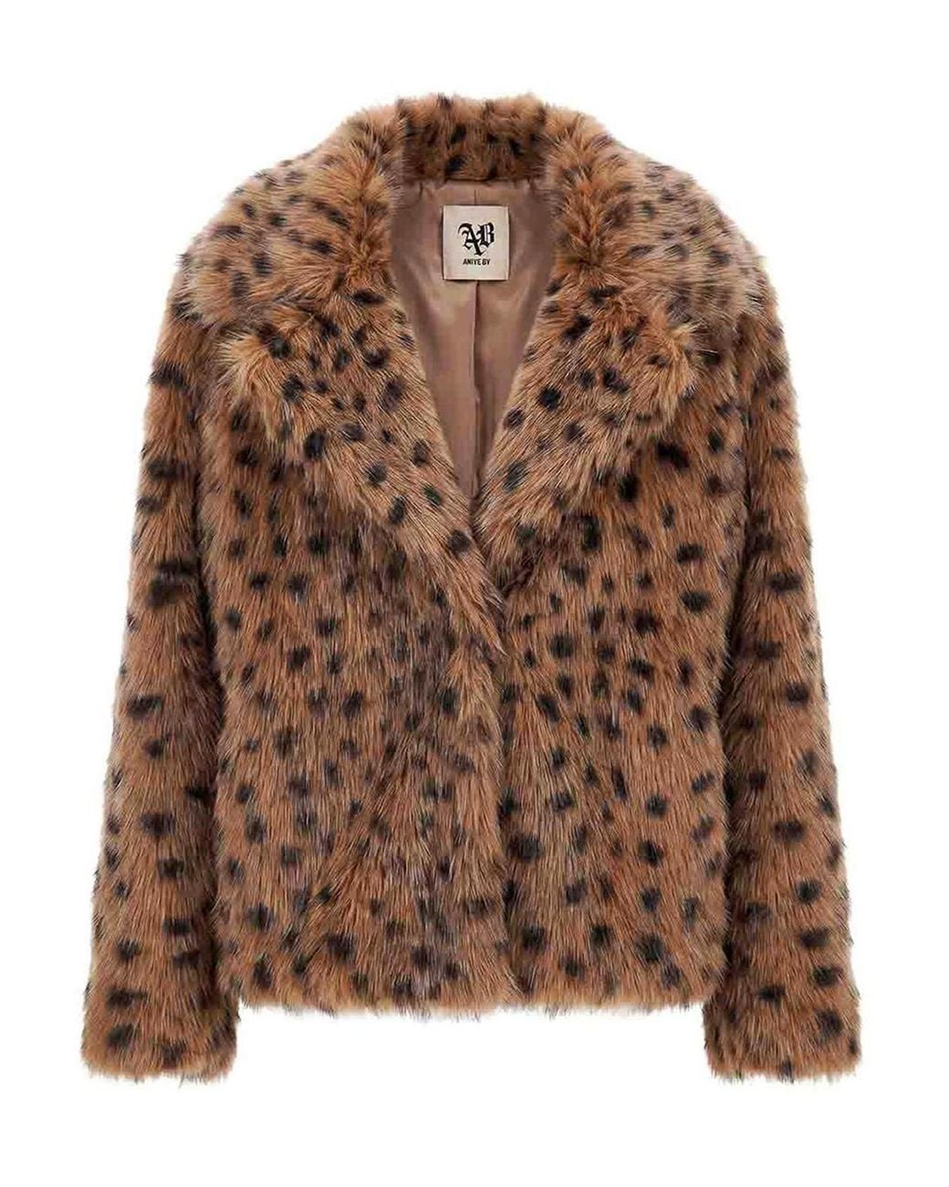 Aniye By Brown Raya Faux Fur Jacket