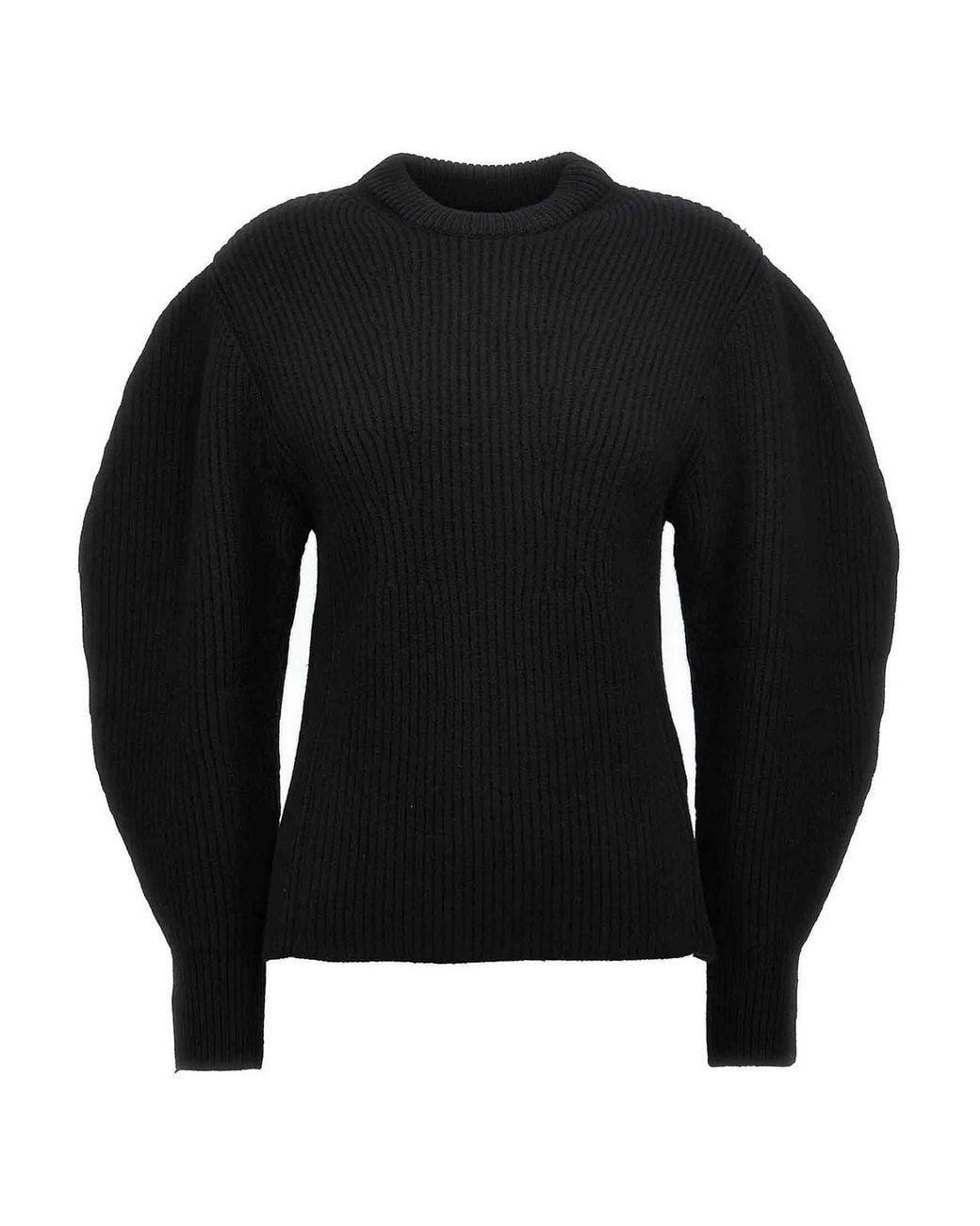Jil Sander Black Ribbed Sweater