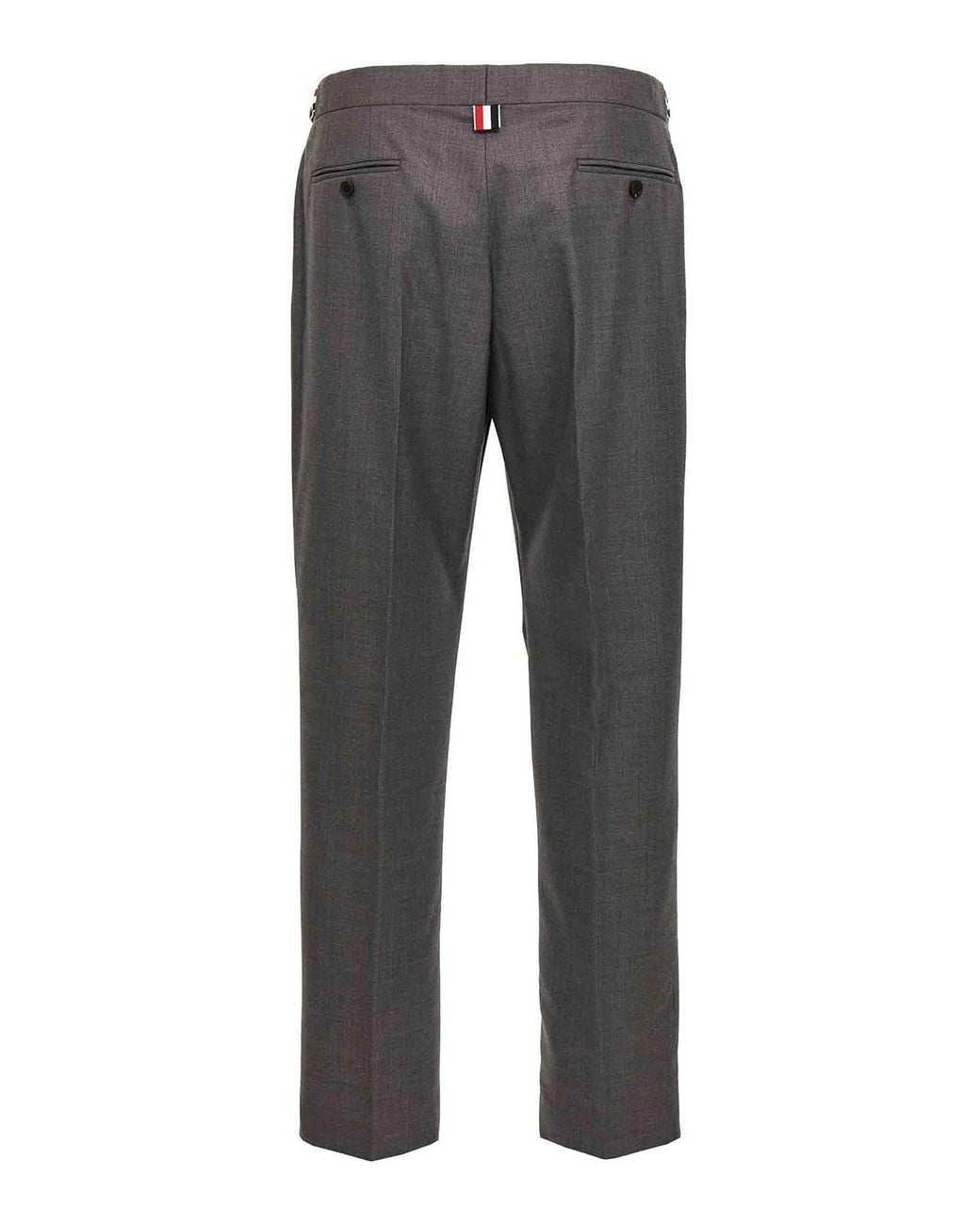 Thom Browne Gray Casual Trousers for men