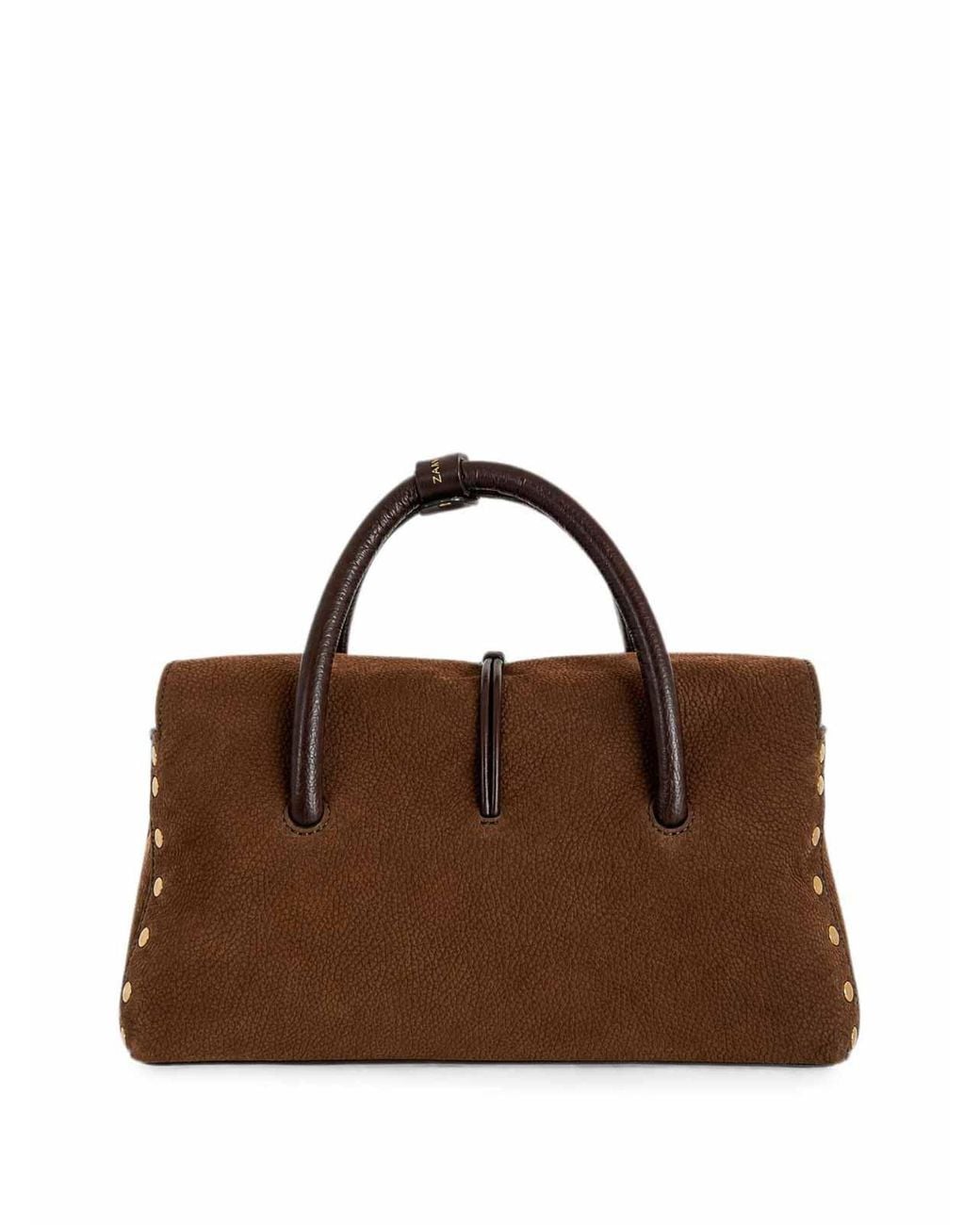 Zanellato Brown Dotta Small Voltolina Nubuck Leather Bag