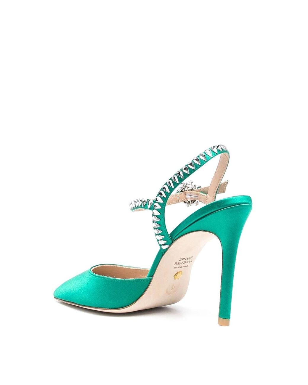 Stuart Weitzman Green Gmcut 100 Pumps