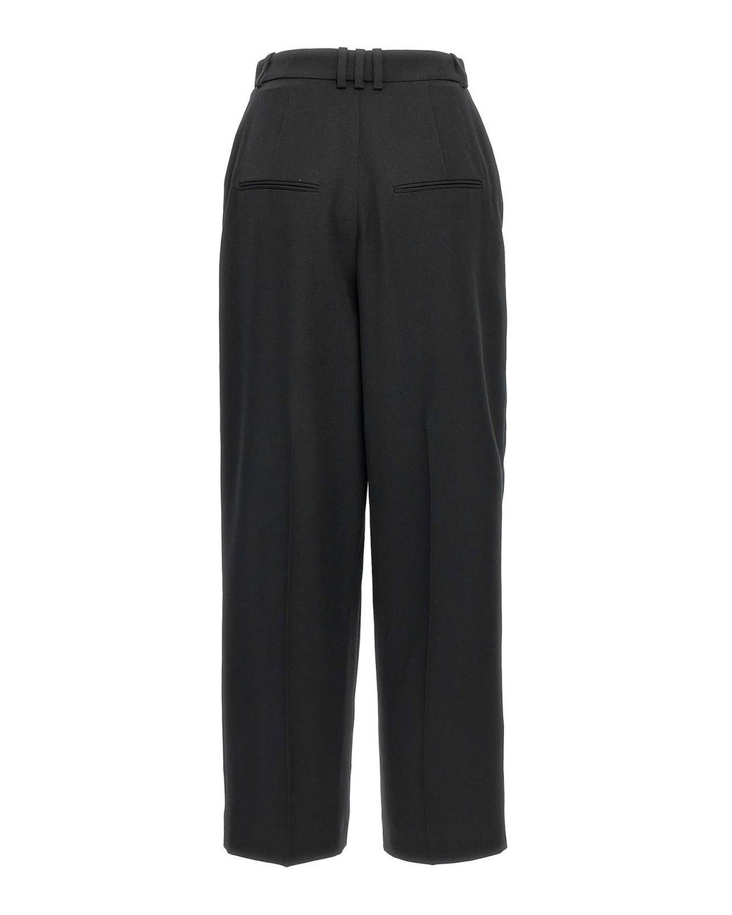 Balmain Black Grain De Poudre Pants