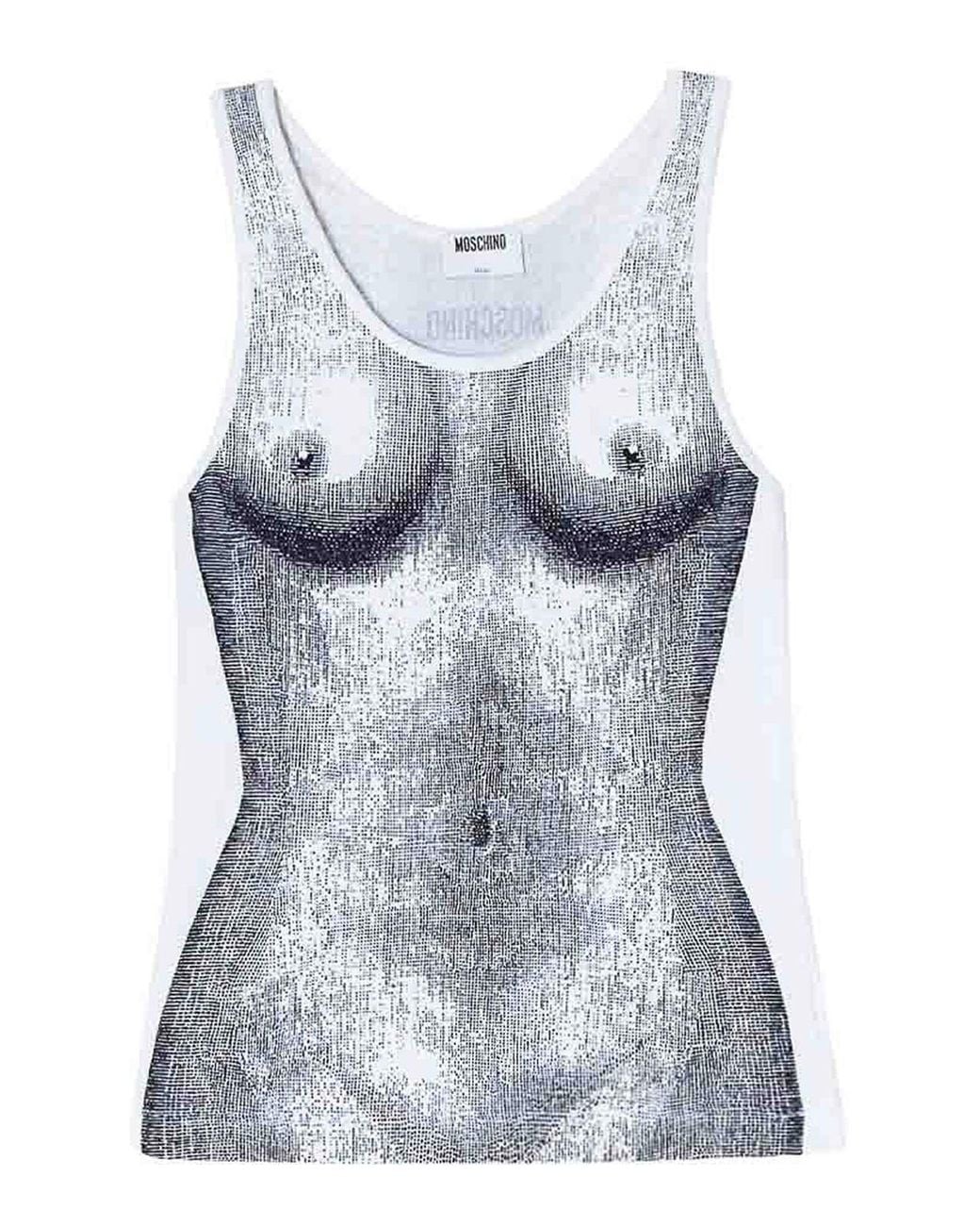 Top Moschino de color Blue