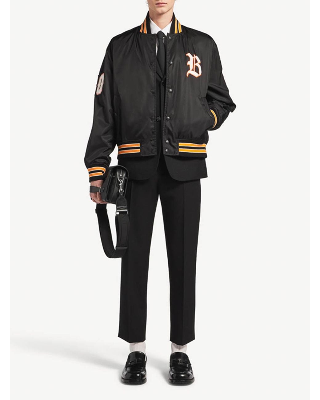 Balenciaga Black Varsity Jacket for men