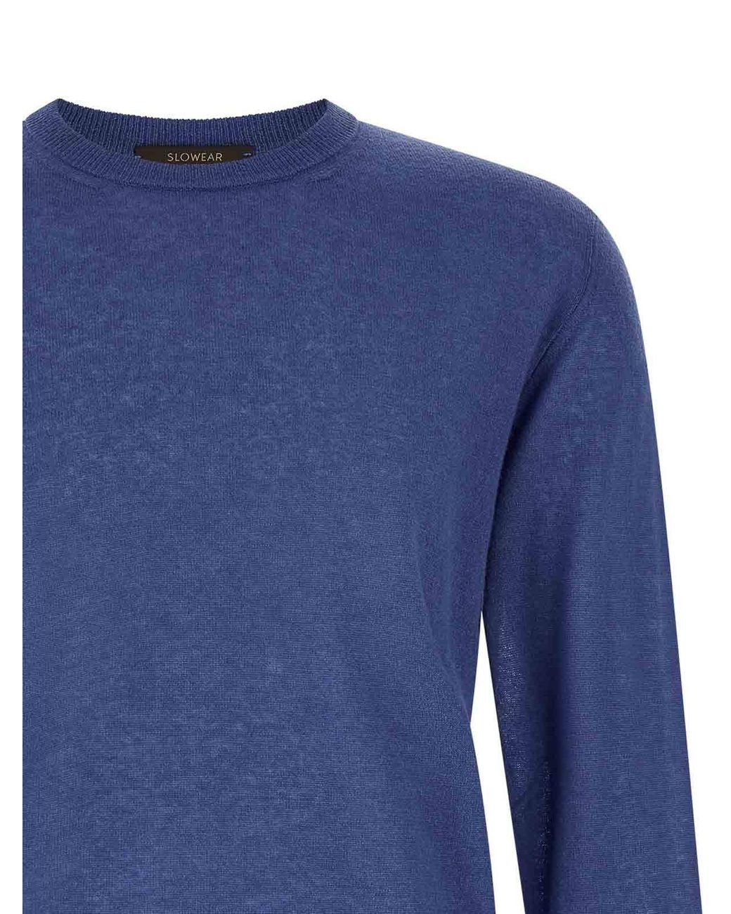Suéter Cuello Redondo Zanone de hombre de color Blue