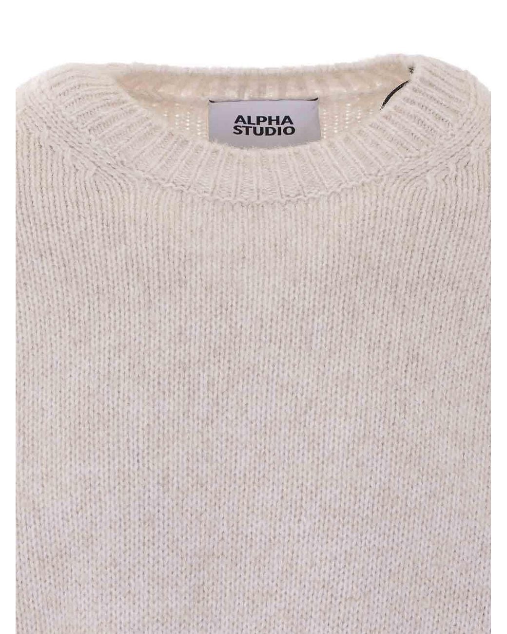 Alpha Studio Pink Sweater for men