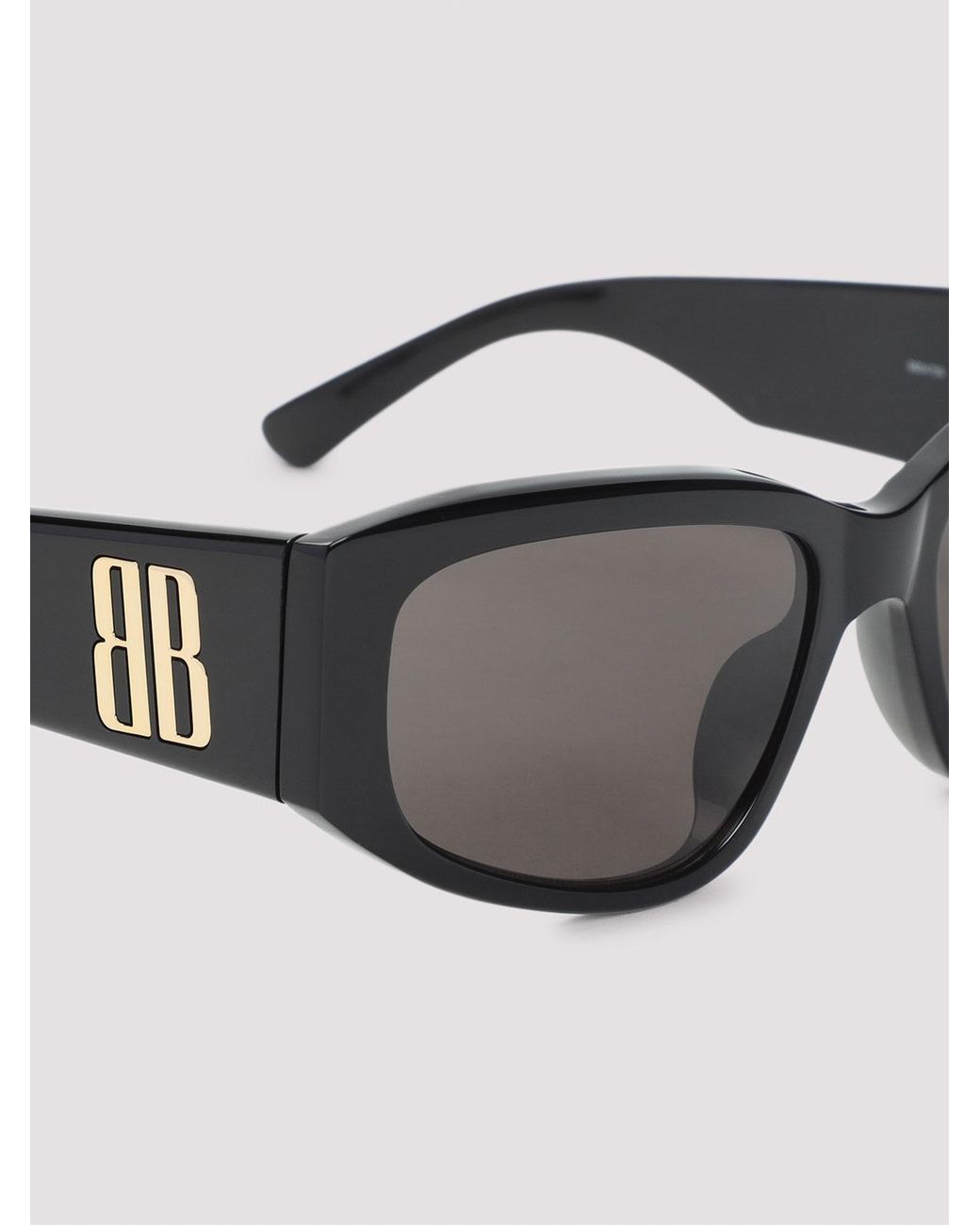 Balenciaga Black Nano D Frame Sunglasses
