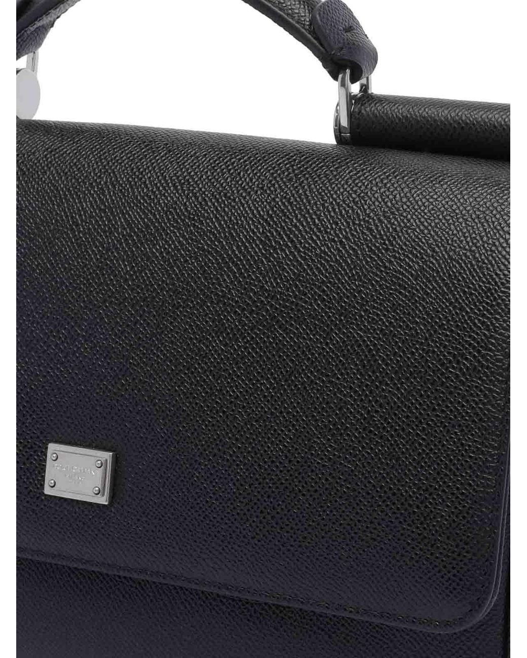 Dolce & Gabbana Black Sicily Handbag for men