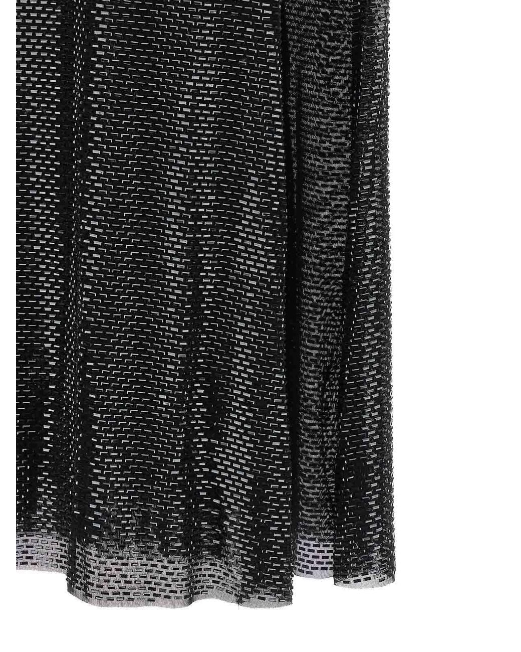 Self-Portrait Black Self Portrait Rhinestone Draped Maxi' Dress