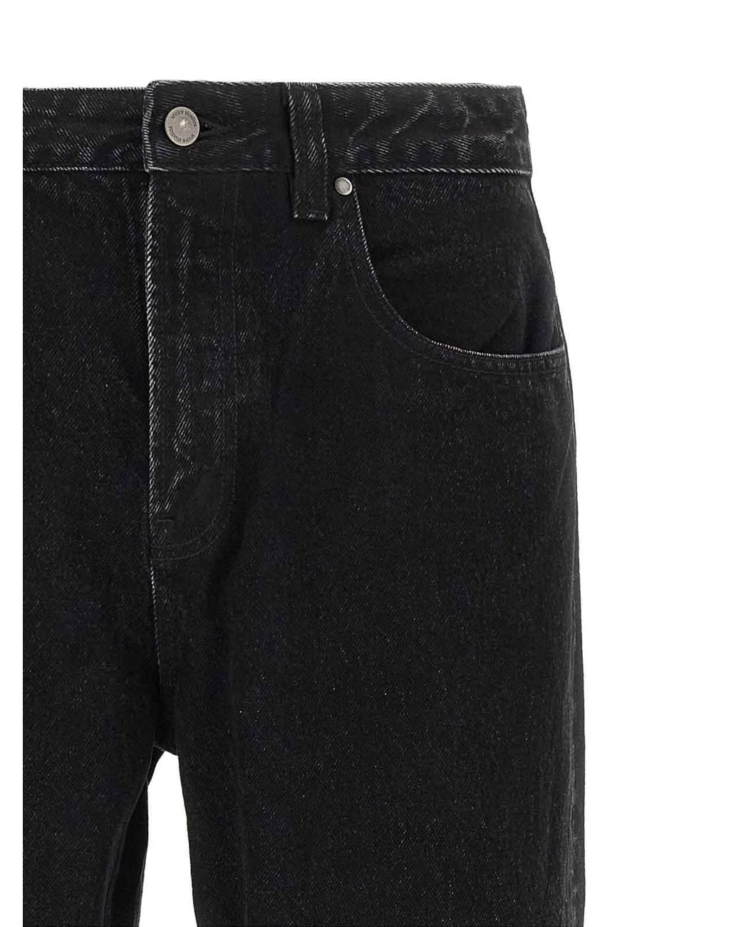 Entire studios Black Seth Cotton Jeans for men