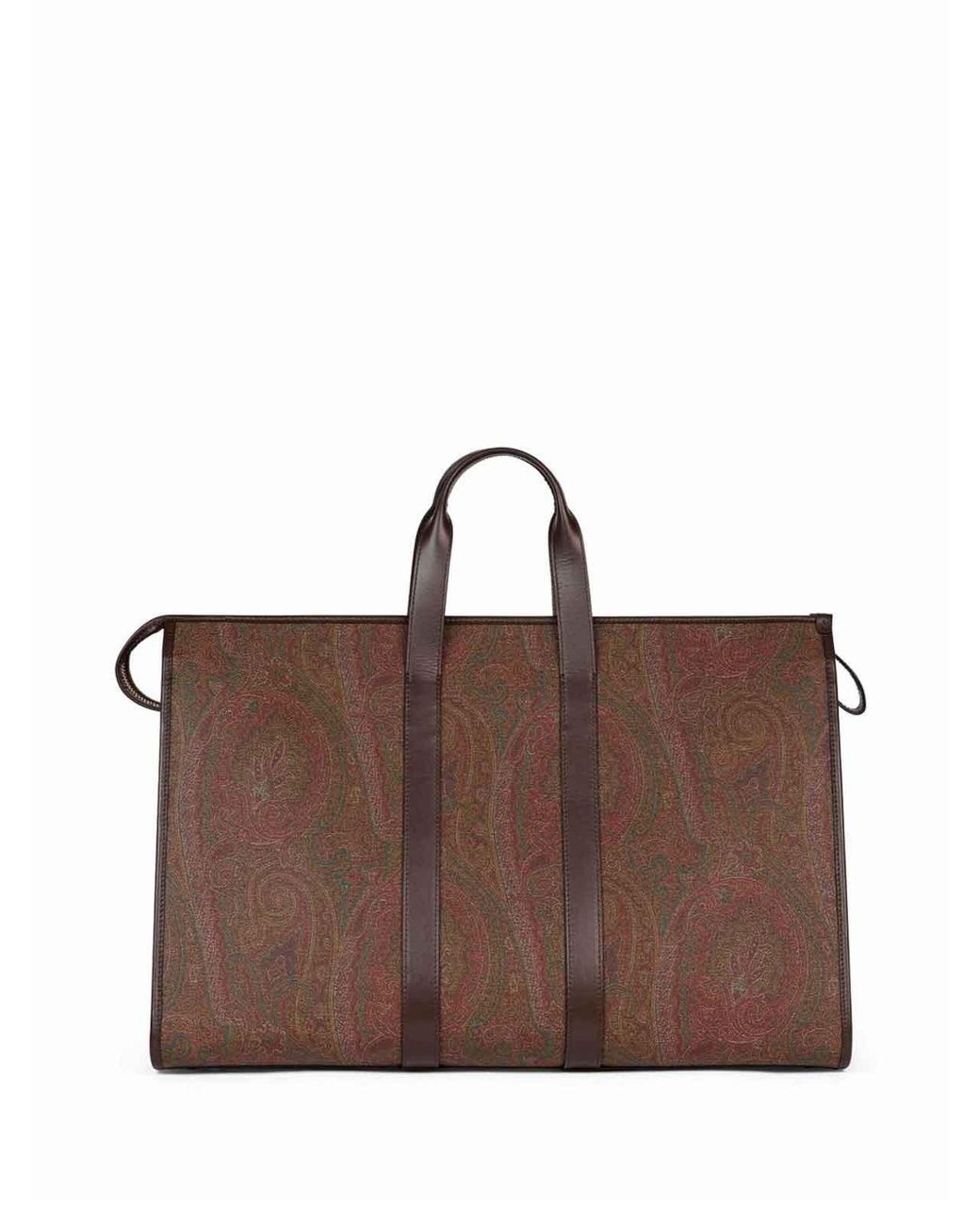 Etro Brown Arnica Large Travel Bag for men