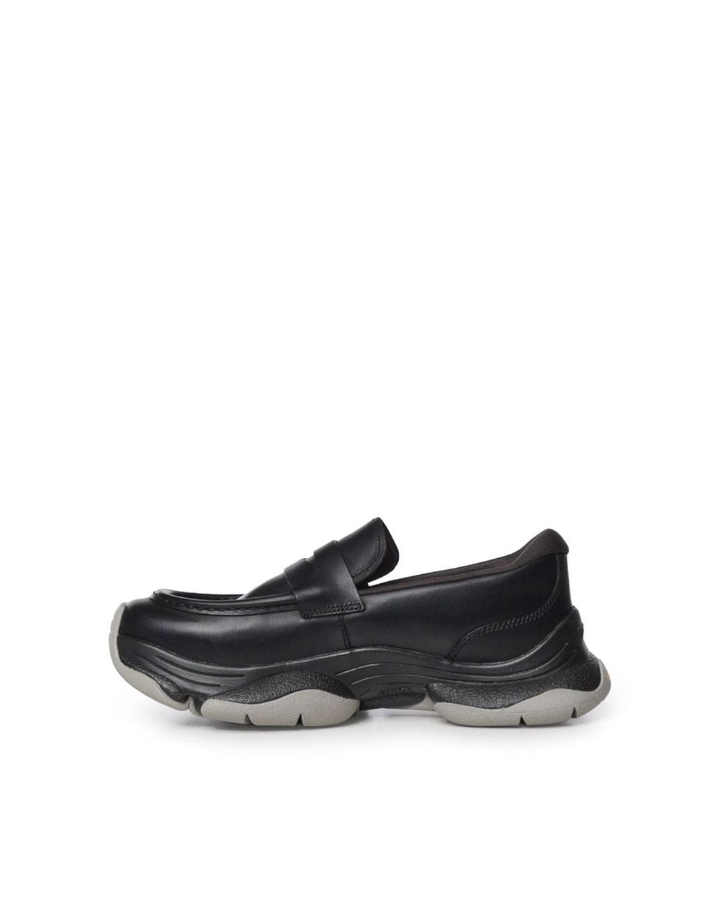 Camper Black Karst 2 Leather Loafers for men