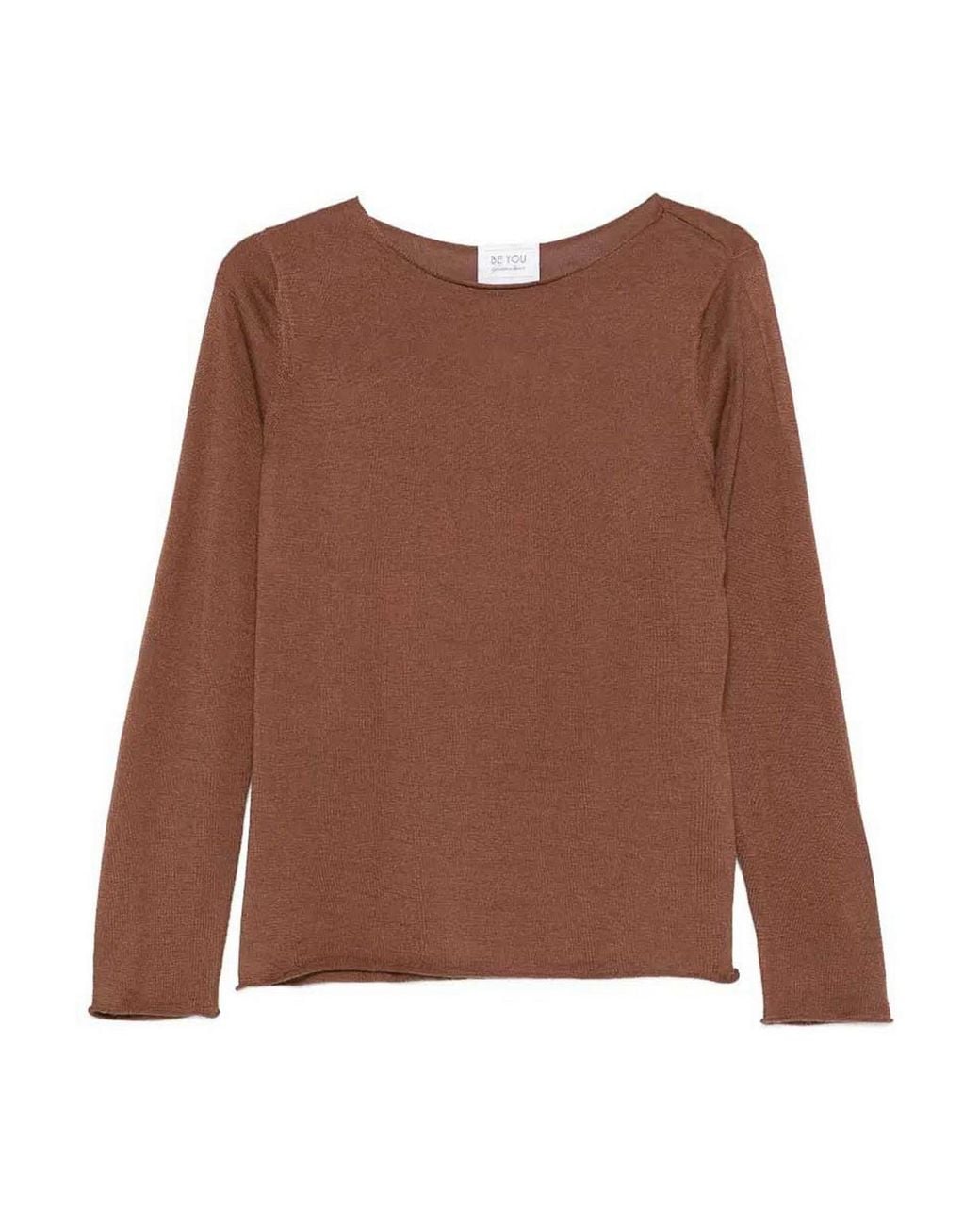 Be You Brown Sweater Collar