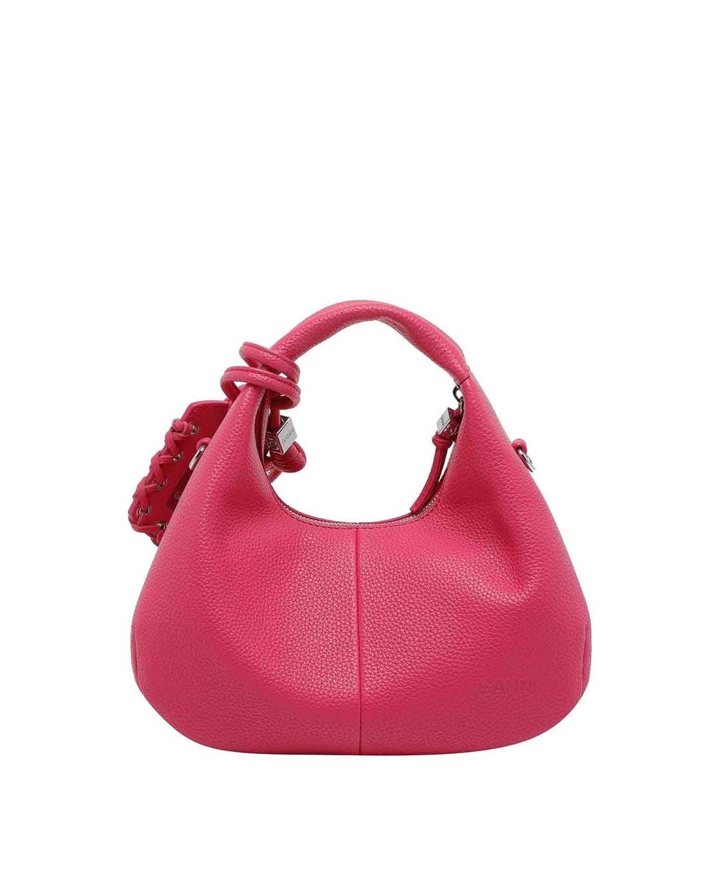 Ganni Pink Cabaret Hobo Bag