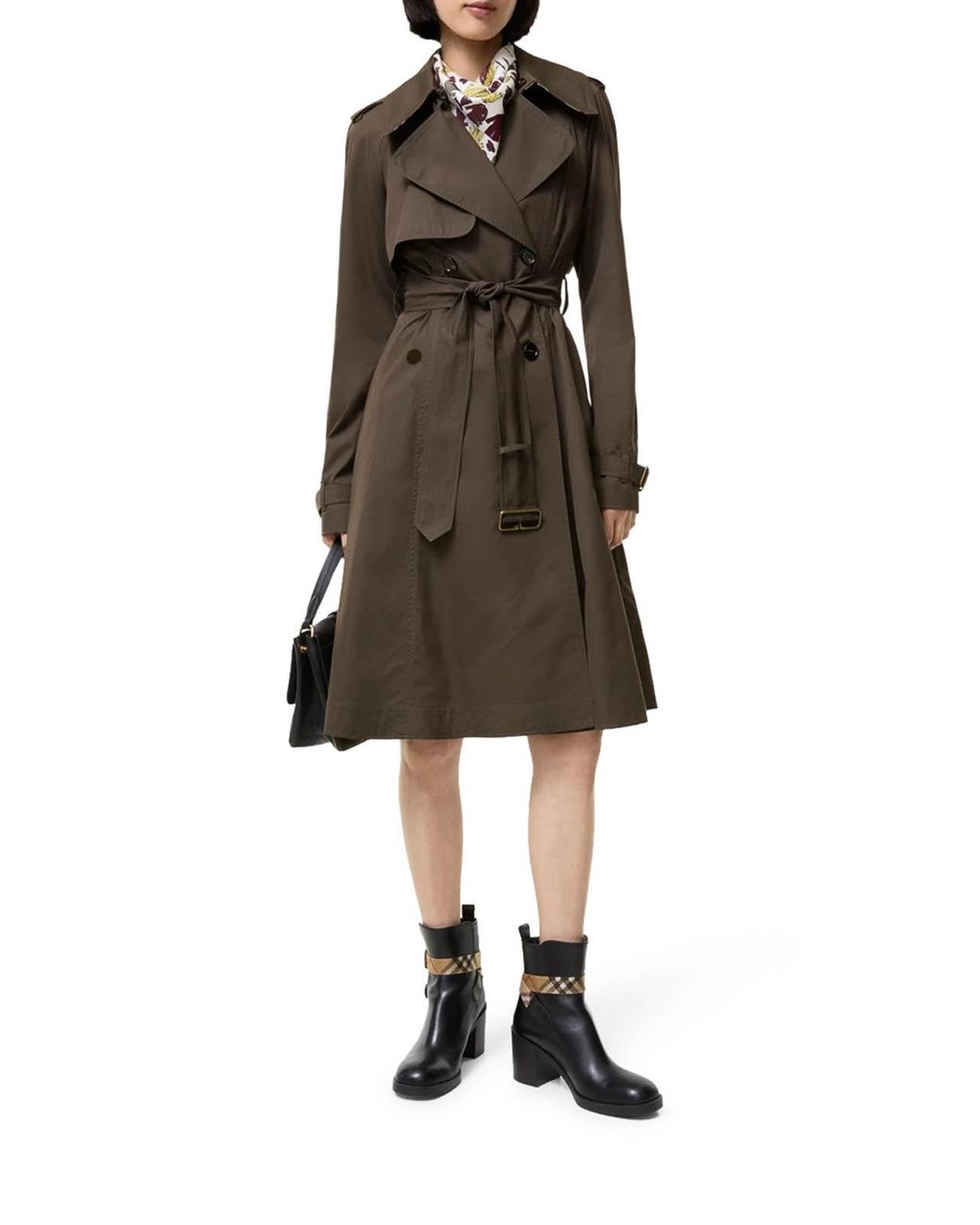 Burberry Brown Pembury Long Gabardine Trench Coat